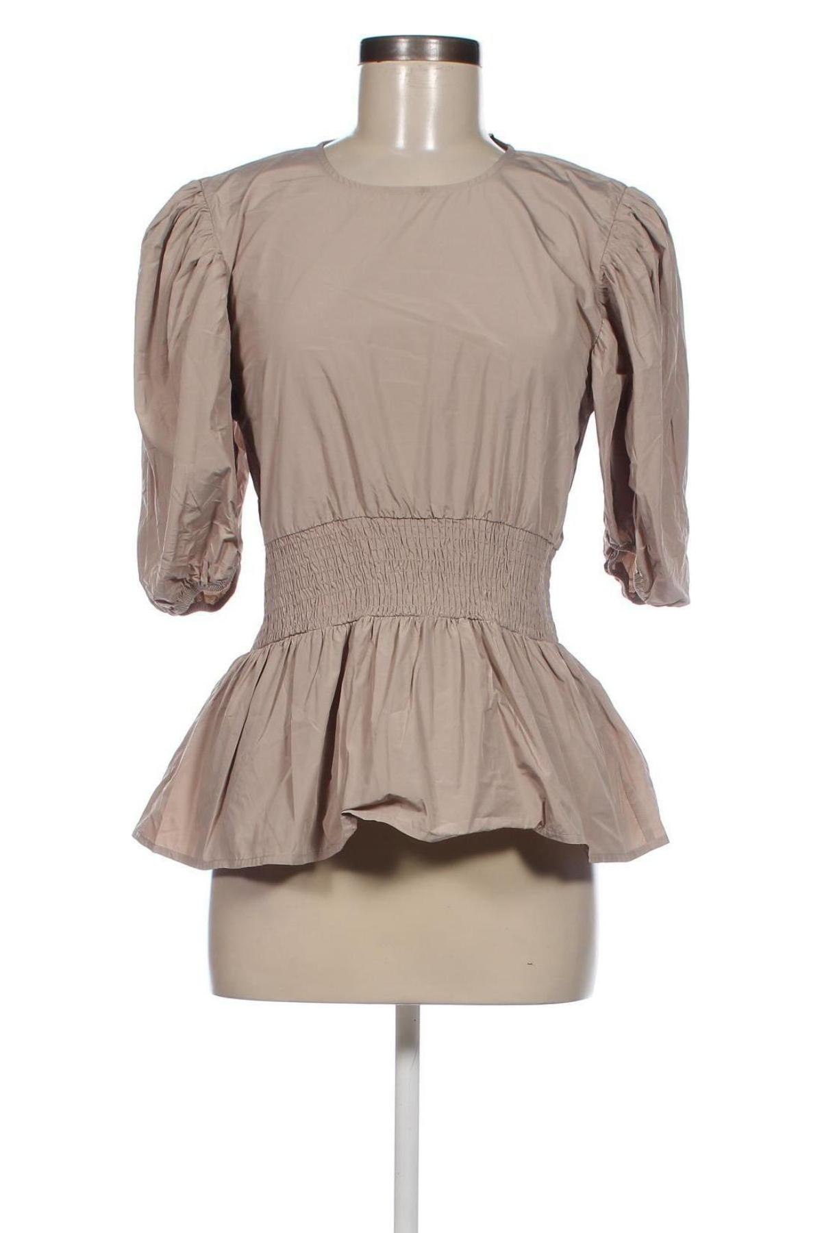 Дамска блуза Gina Tricot, Размер M, Цвят Кафяв, Цена 18,40 лв.