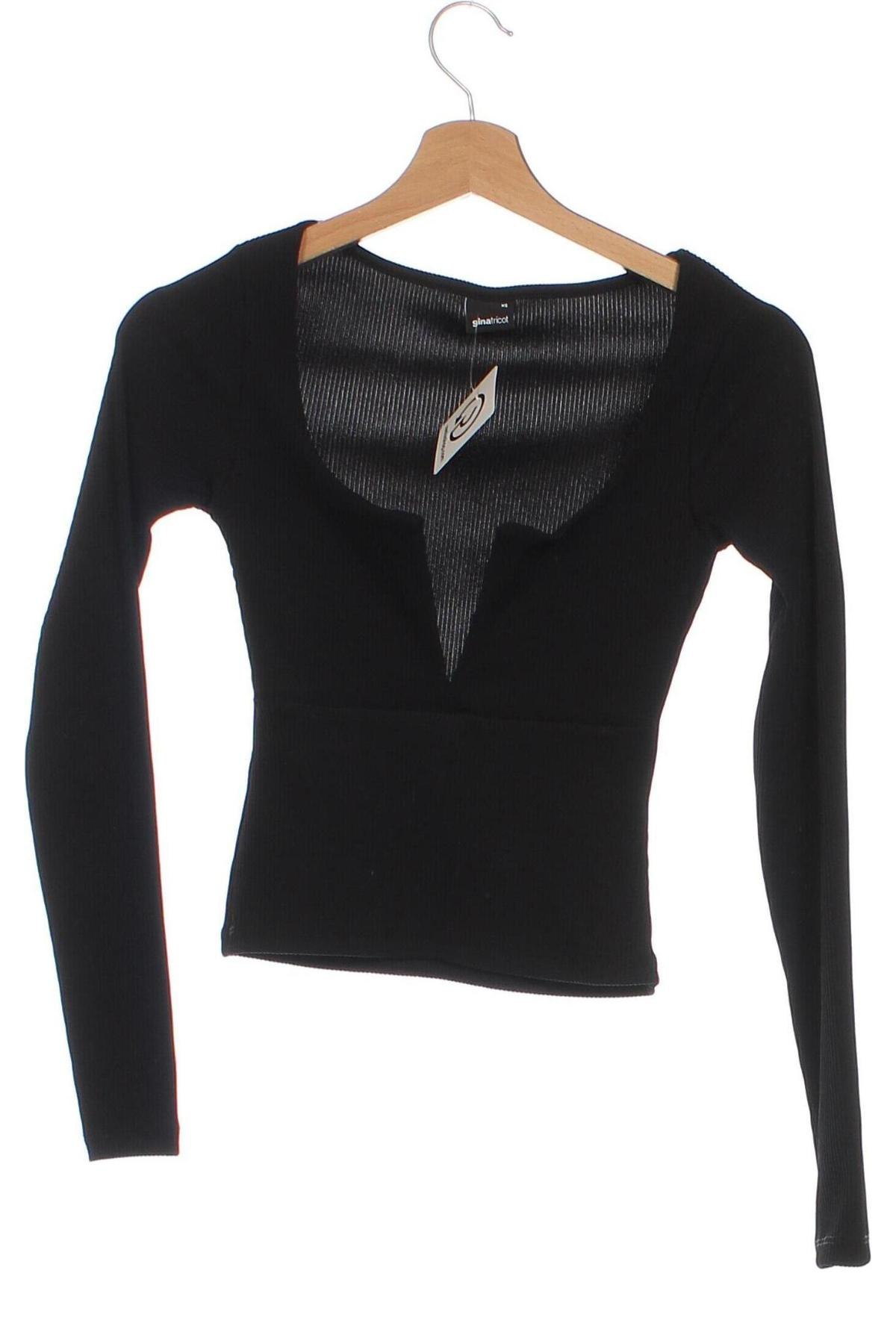 Damen Shirt Gina Tricot, Größe XS, Farbe Schwarz, Preis € 6,14
