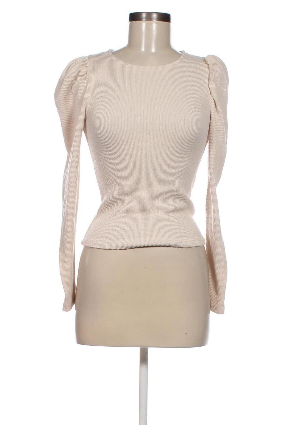 Дамска блуза Gina Tricot, Размер XS, Цвят Бежов, Цена 10,00 лв.