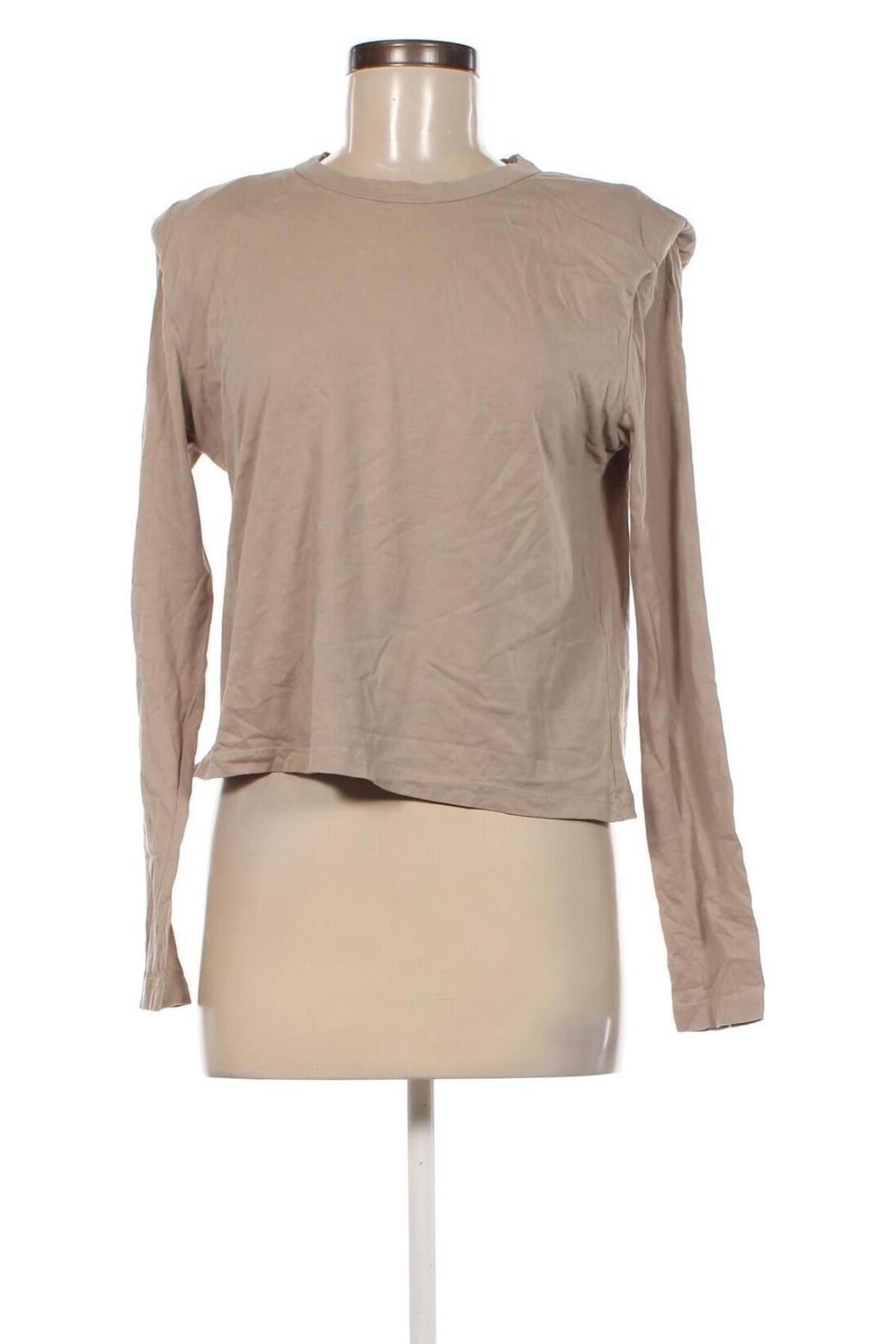 Γυναικεία μπλούζα Gina Tricot, Μέγεθος M, Χρώμα  Μπέζ, Τιμή 6,19 €