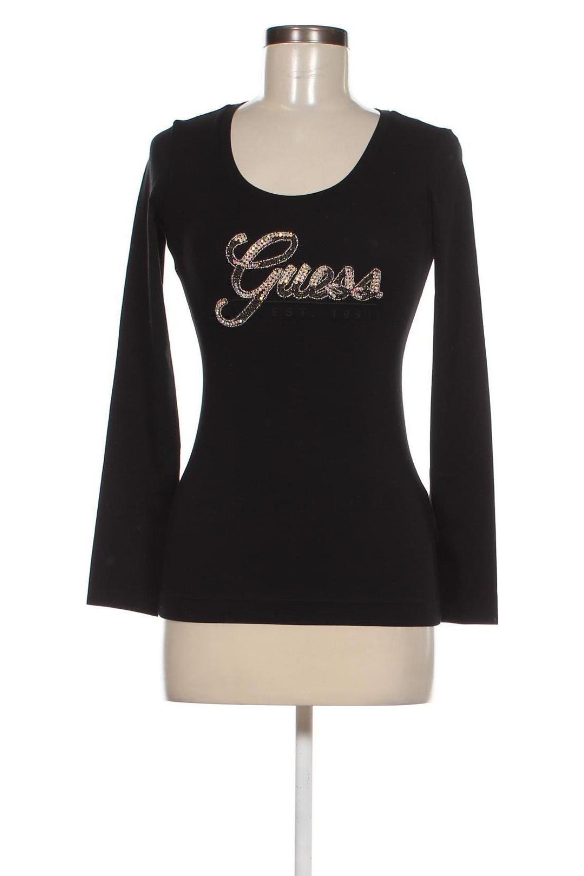 Γυναικεία μπλούζα Guess, Μέγεθος M, Χρώμα Μαύρο, Τιμή 30,62 €