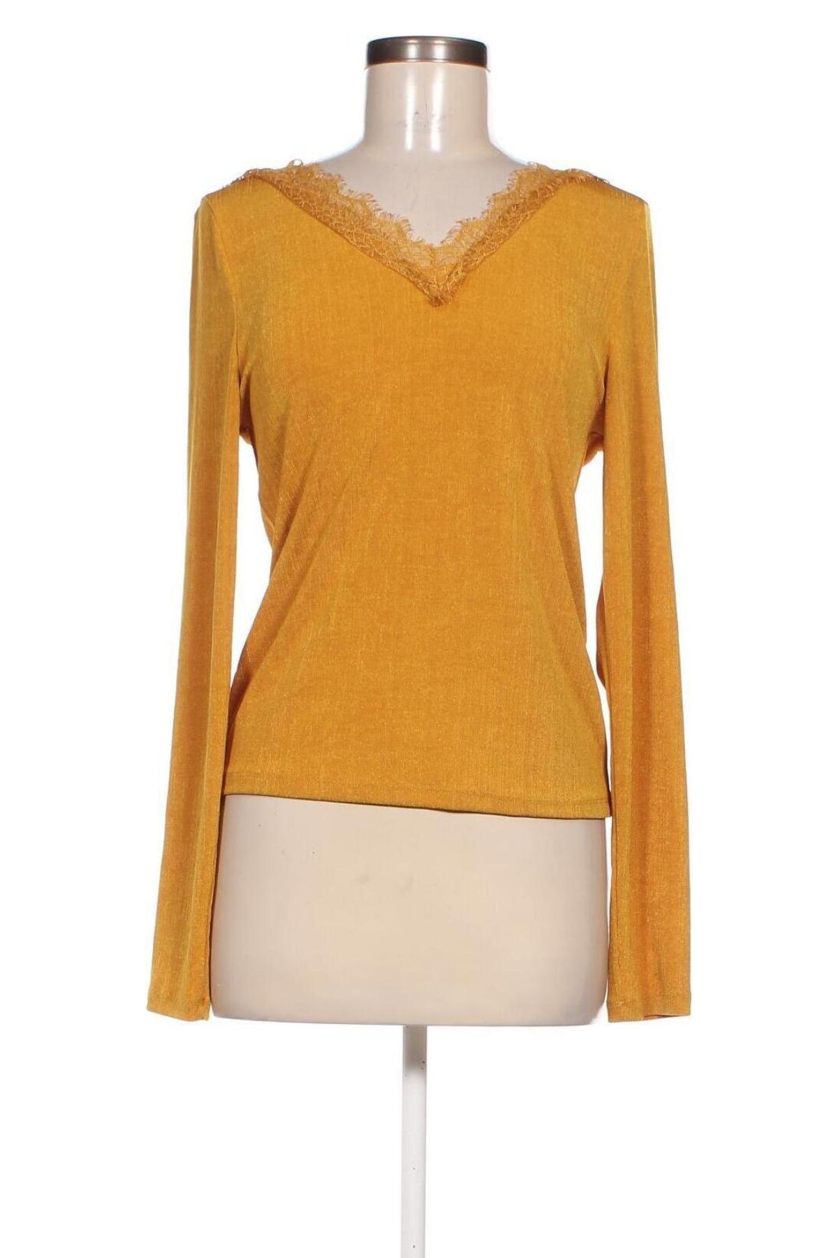 Дамска блуза H&M, Размер M, Цвят Жълт, Цена 11,40 лв.