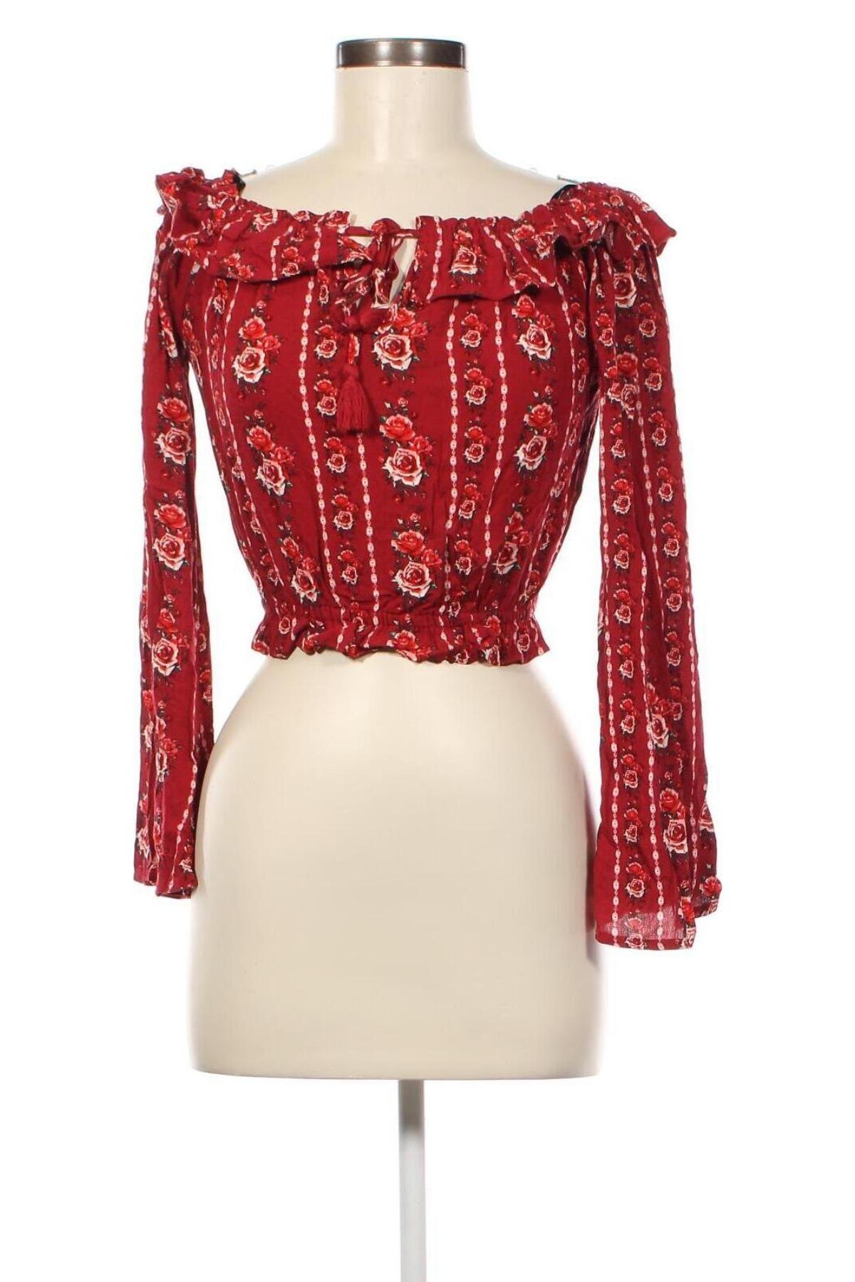 Damen Shirt H&M Divided, Größe XS, Farbe Rot, Preis 6,61 €