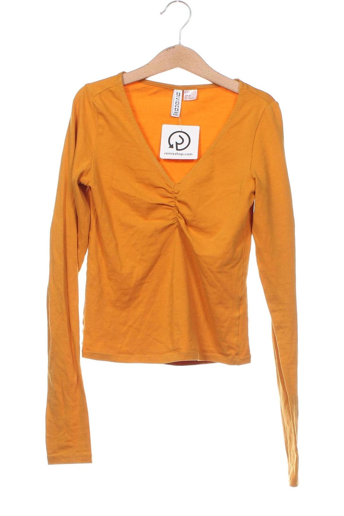 Γυναικεία μπλούζα H&M Divided, Μέγεθος XS, Χρώμα Πορτοκαλί, Τιμή 5,55 €