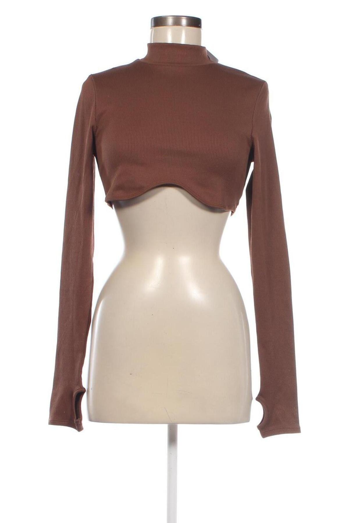 Дамска блуза H&M Divided, Размер M, Цвят Кафяв, Цена 9,50 лв.