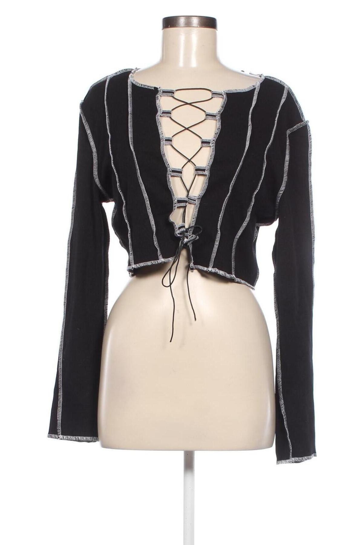 Γυναικεία μπλούζα H&M Divided, Μέγεθος XL, Χρώμα Μαύρο, Τιμή 6,46 €