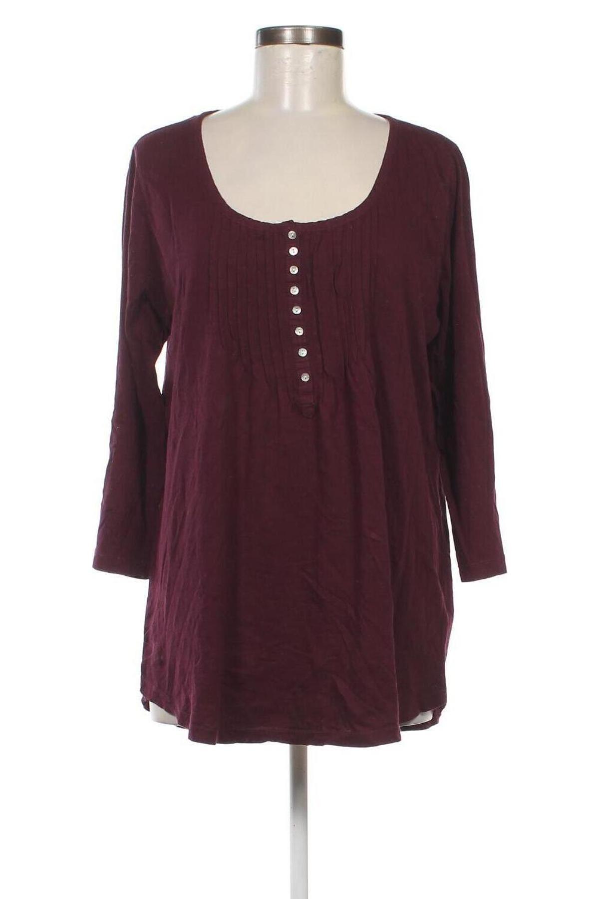 Дамска блуза H&M L.O.G.G., Размер XL, Цвят Червен, Цена 36,11 лв.