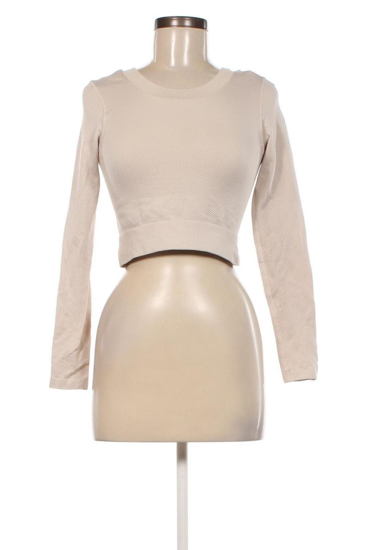 Дамска блуза H&M Sport, Размер S, Цвят Бежов, Цена 23,00 лв.