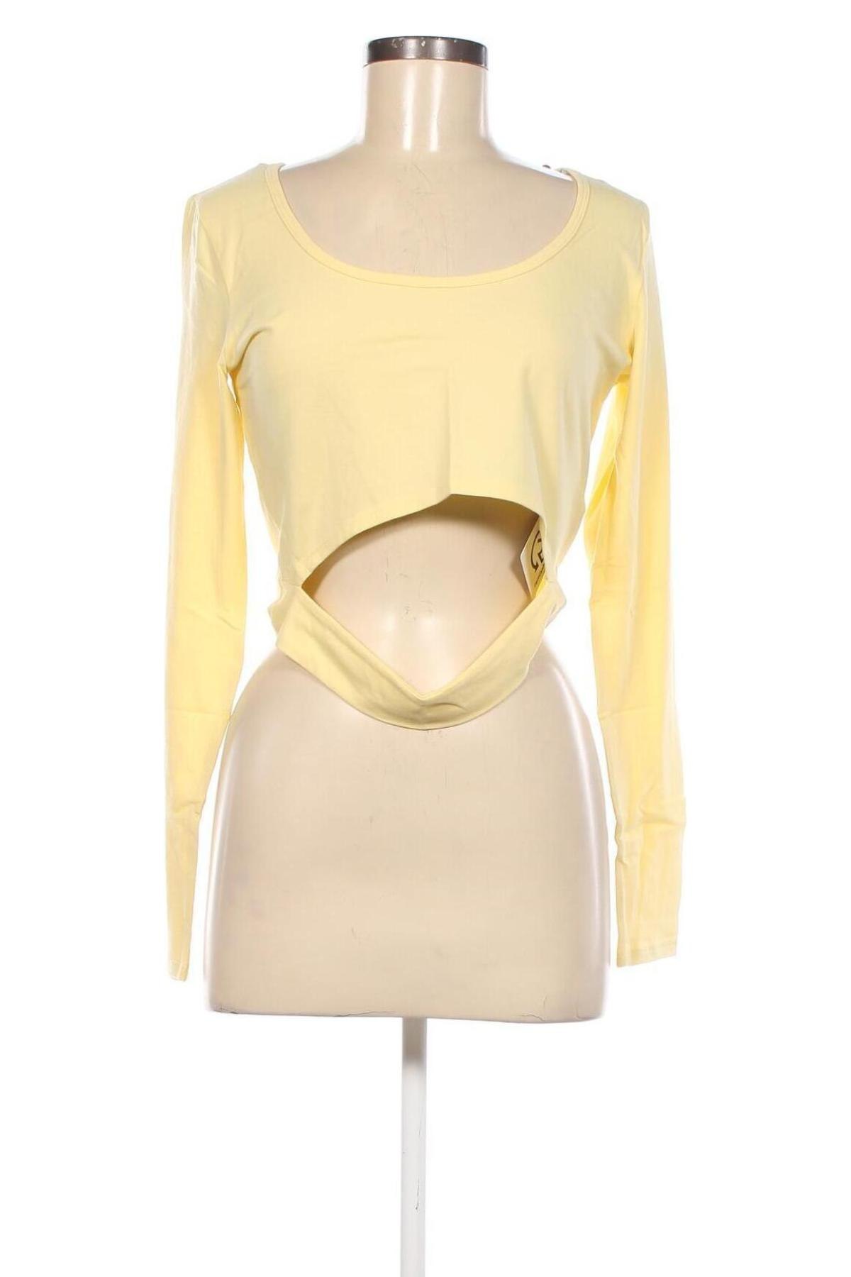 Дамска блуза Hollister, Размер XL, Цвят Жълт, Цена 38,50 лв.