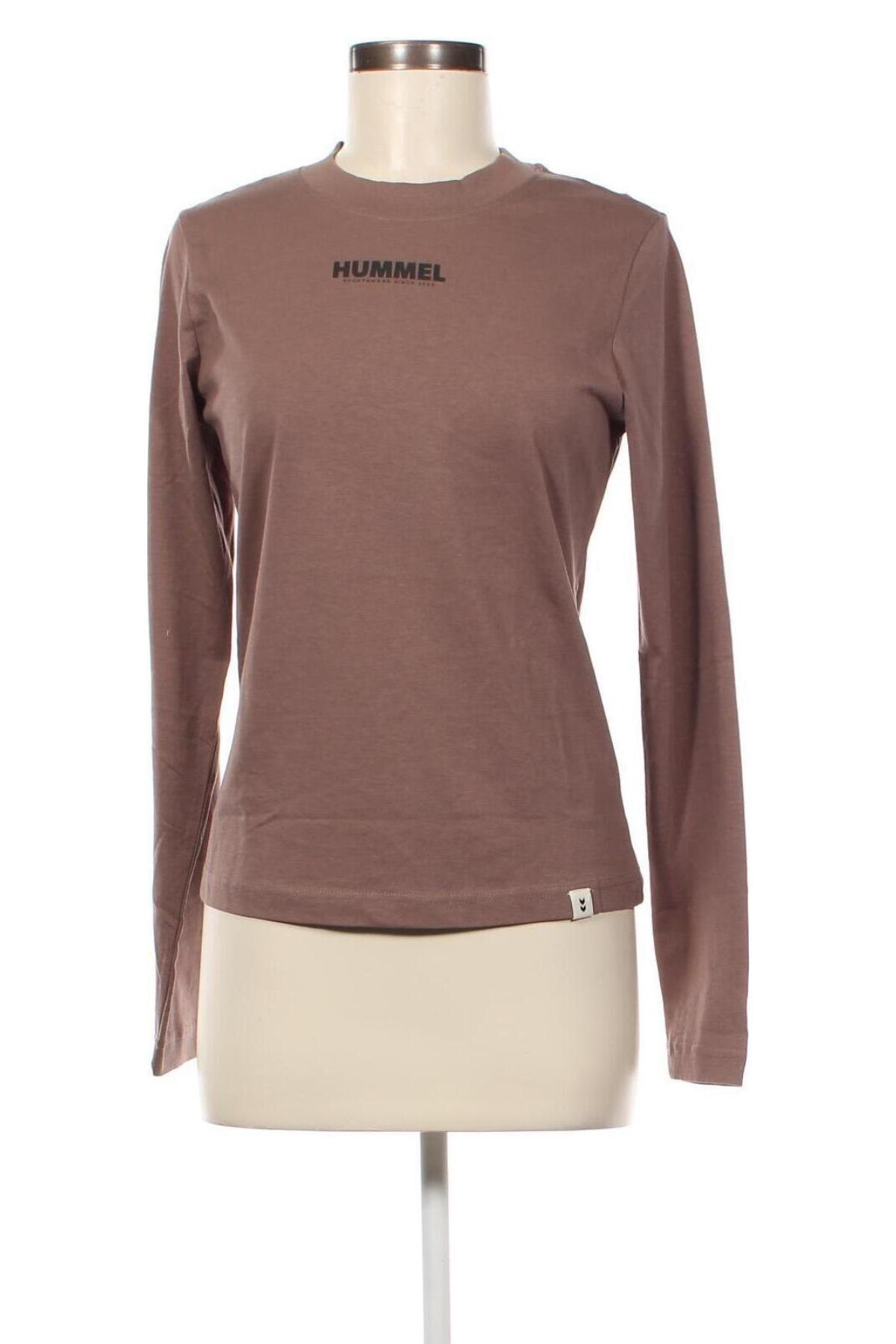 Дамска блуза Hummel, Размер M, Цвят Кафяв, Цена 22,80 лв.