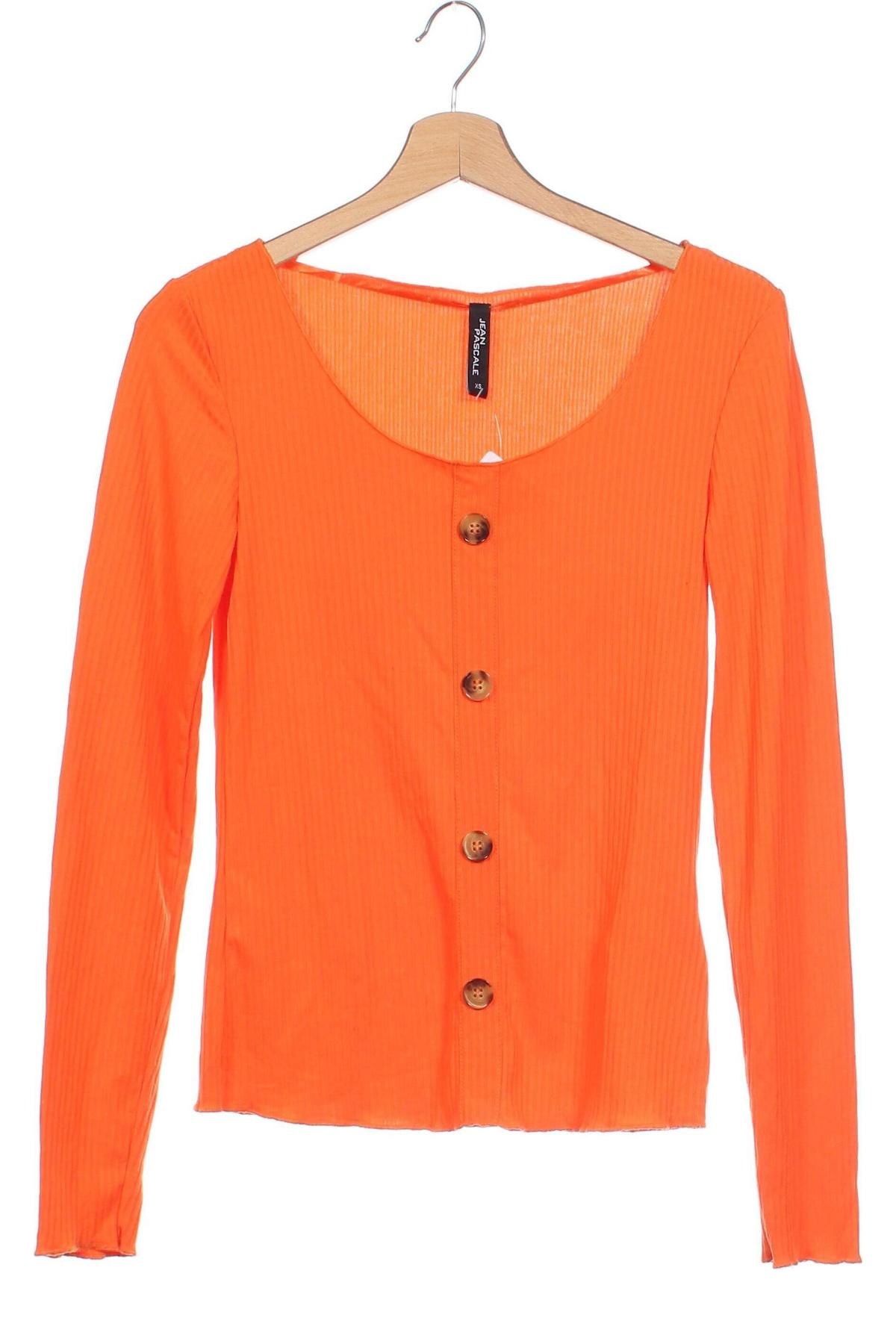 Γυναικεία μπλούζα Jean Pascale, Μέγεθος XS, Χρώμα Πορτοκαλί, Τιμή 5,48 €