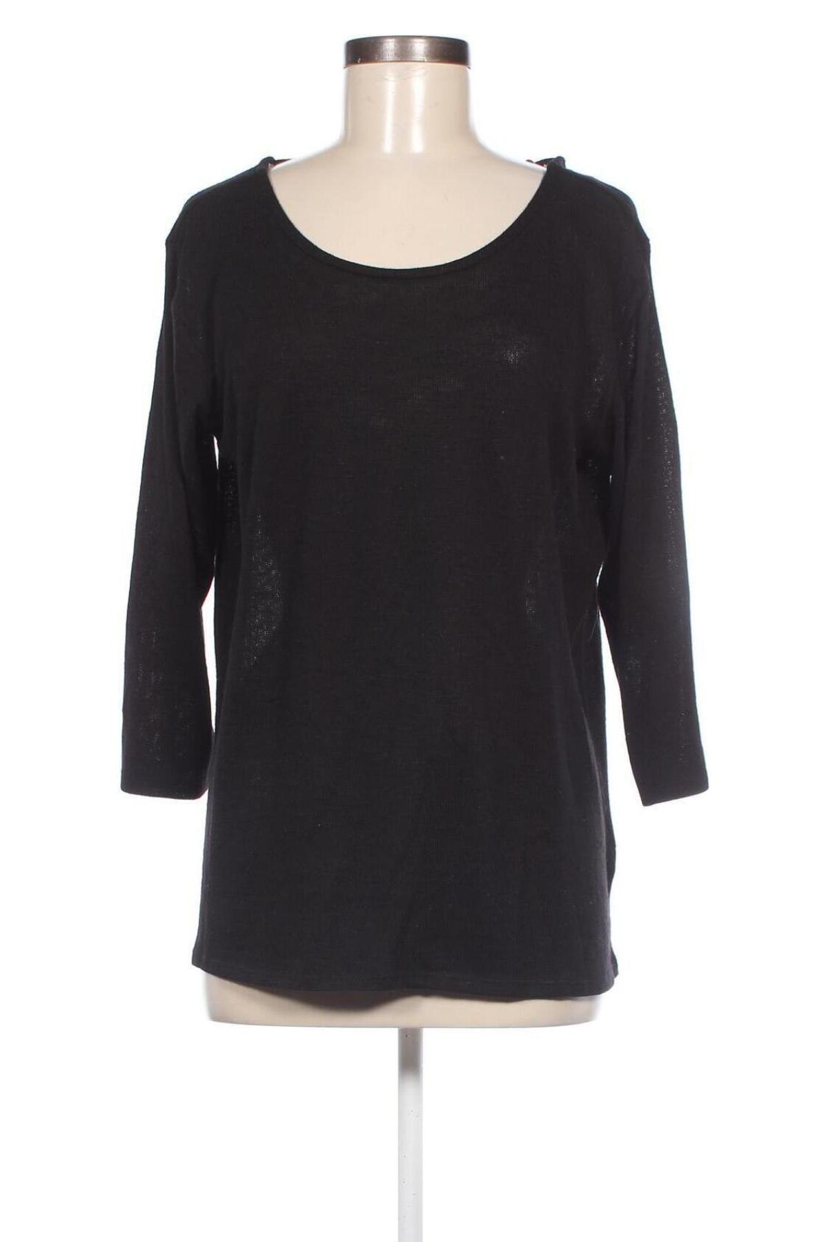 Γυναικεία μπλούζα Jean Pascale, Μέγεθος L, Χρώμα Μαύρο, Τιμή 5,88 €