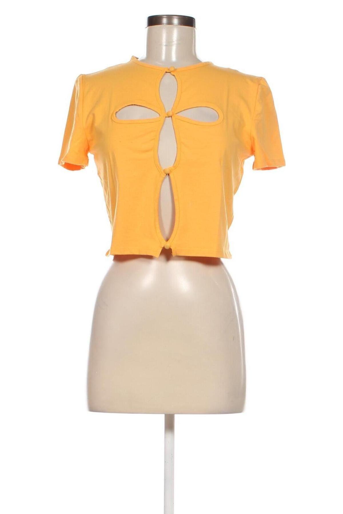 Γυναικεία μπλούζα Jennyfer, Μέγεθος L, Χρώμα Κίτρινο, Τιμή 6,39 €
