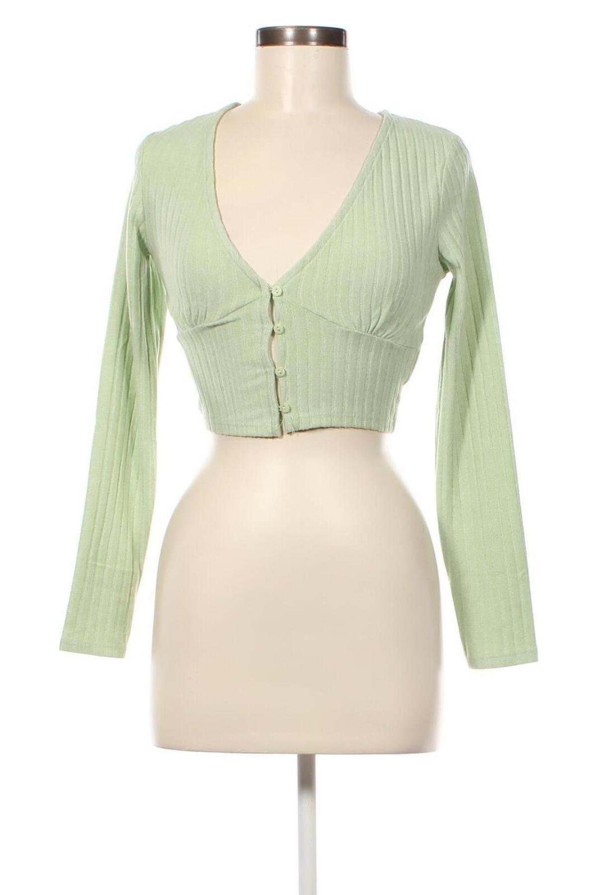 Дамска блуза Jennyfer, Размер S, Цвят Зелен, Цена 15,81 лв.