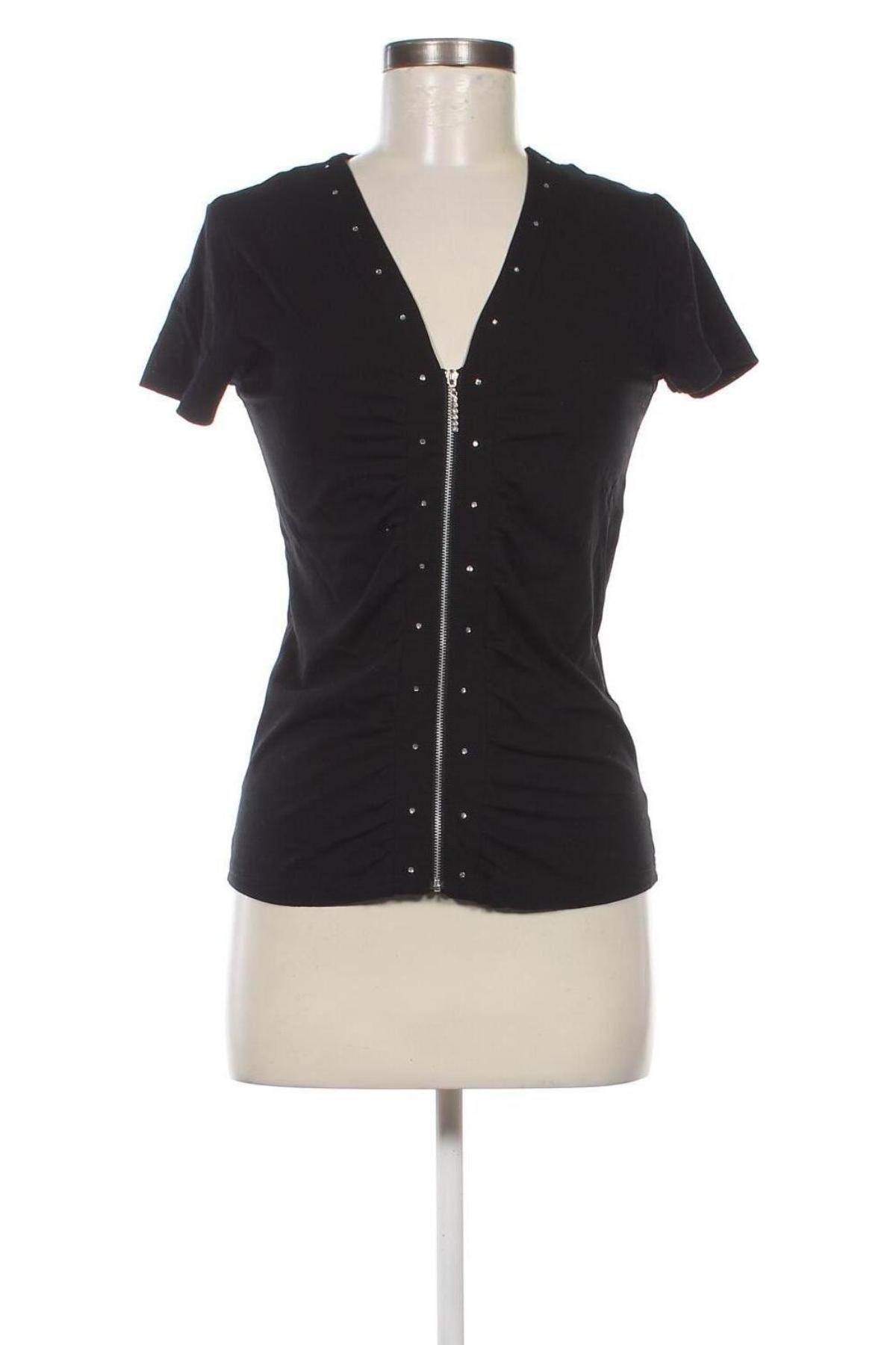 Дамска блуза KappAhl, Размер M, Цвят Черен, Цена 11,73 лв.