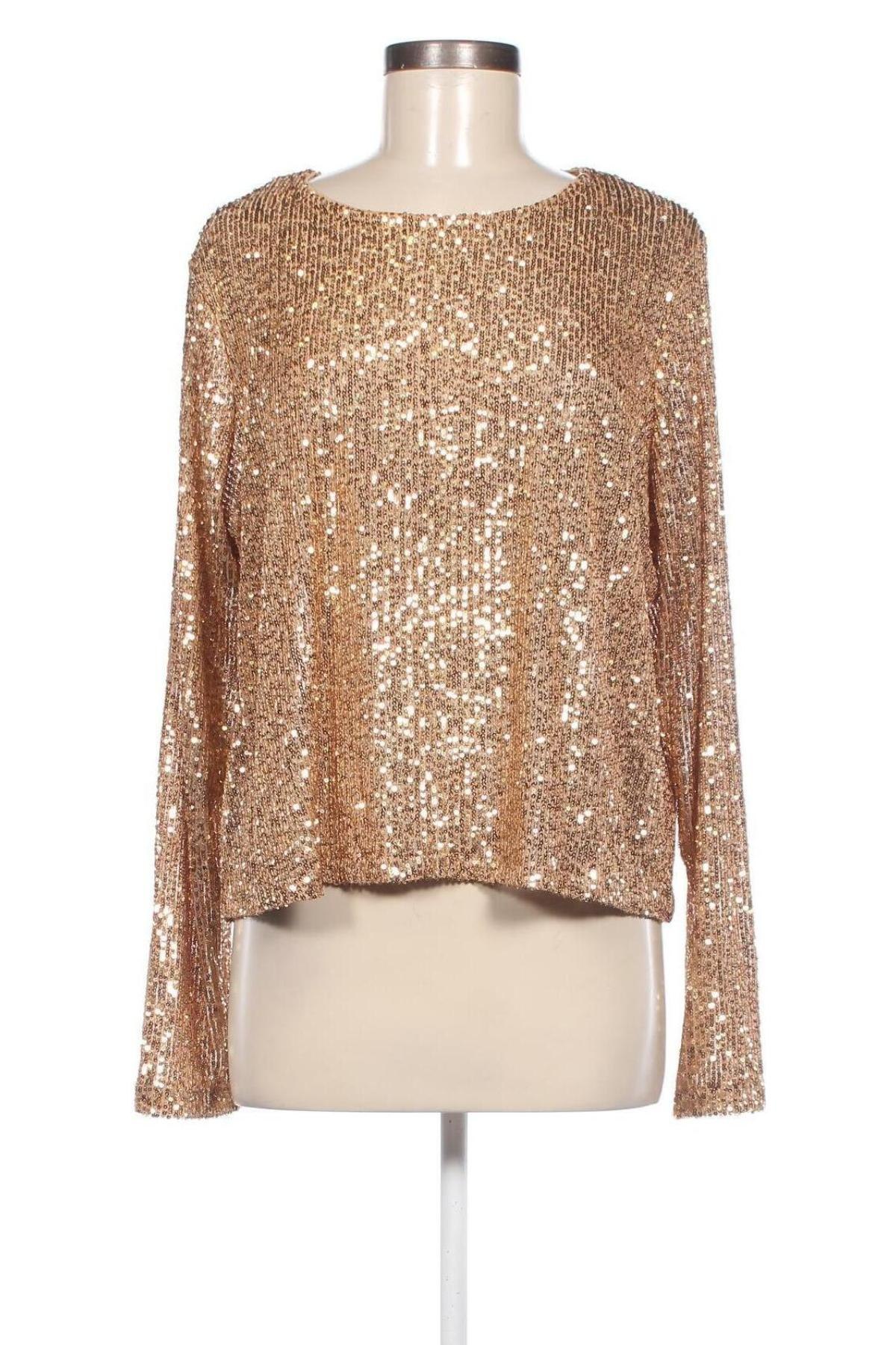 Damen Shirt KappAhl, Größe L, Farbe Golden, Preis 21,57 €