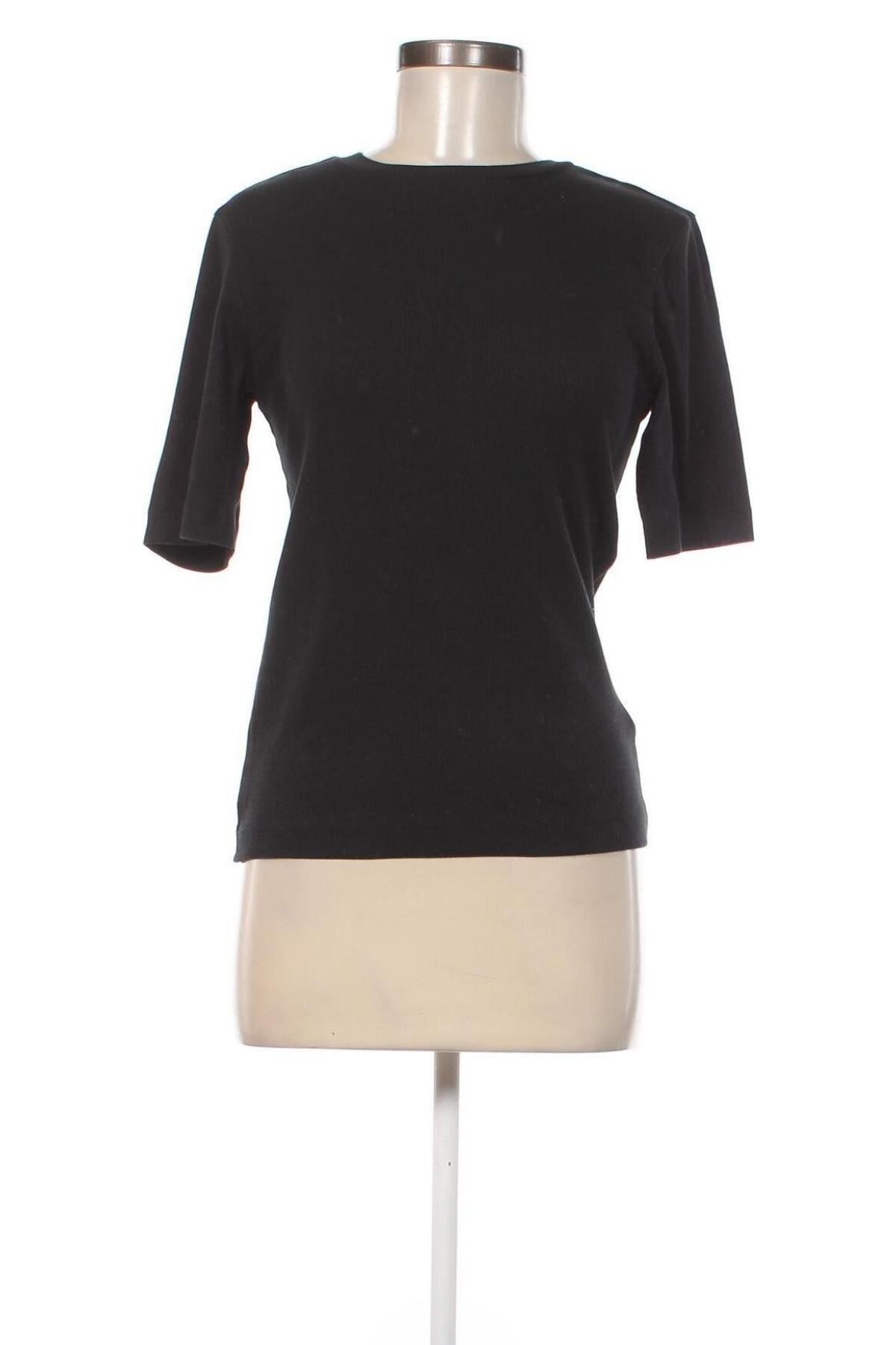 Дамска блуза Knowledge Cotton Apparel, Размер L, Цвят Черен, Цена 64,80 лв.