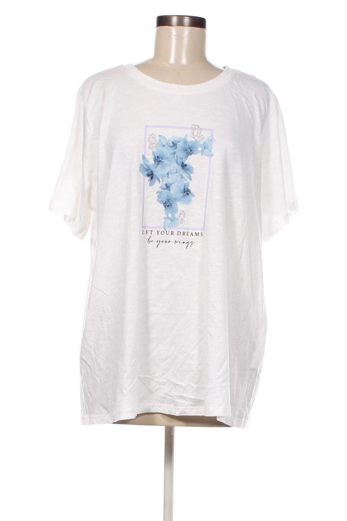 Damen Shirt LC Waikiki, Größe 3XL, Farbe Weiß, Preis 10,49 €