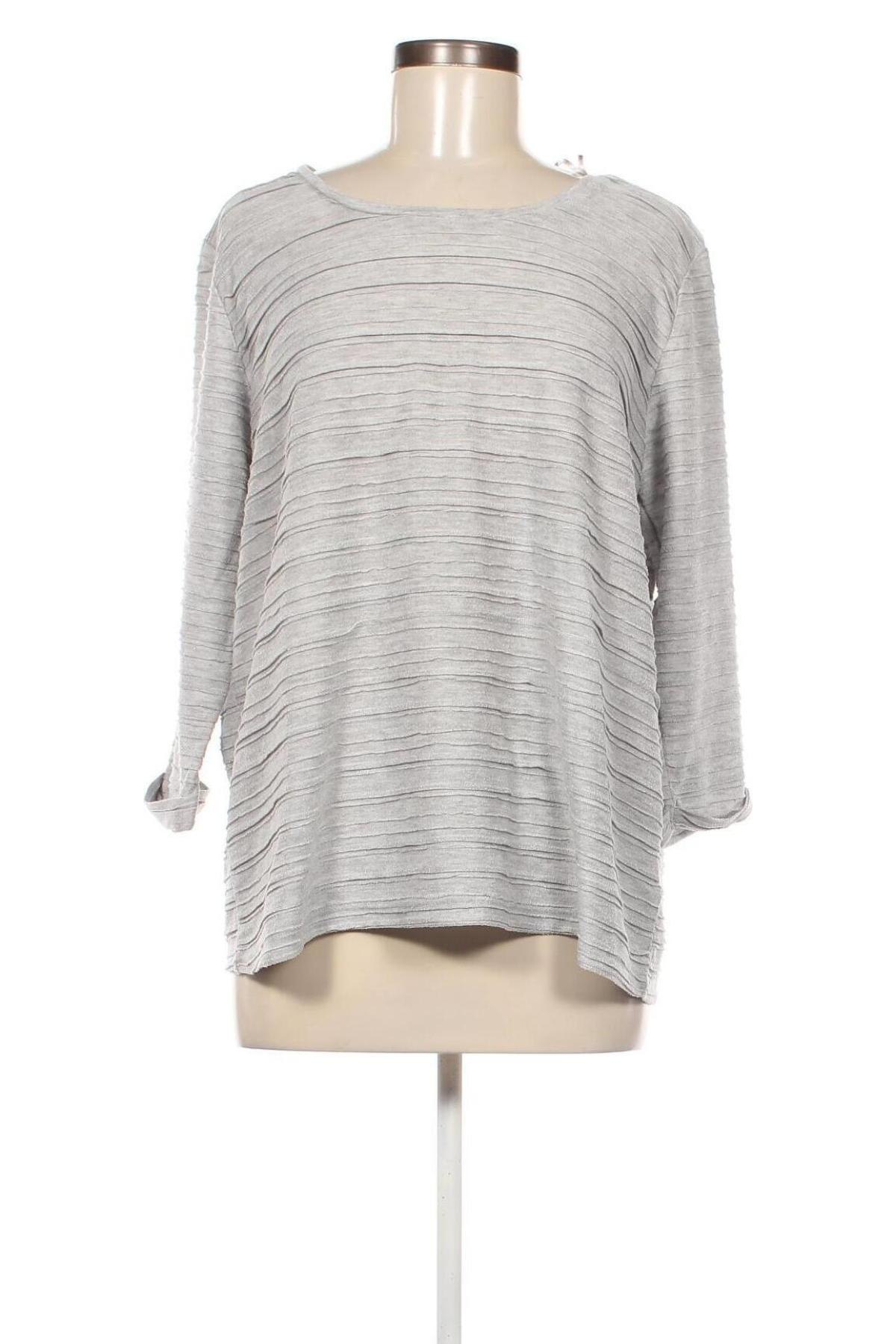 Дамска блуза Laura Torelli, Размер L, Цвят Сив, Цена 11,42 лв.