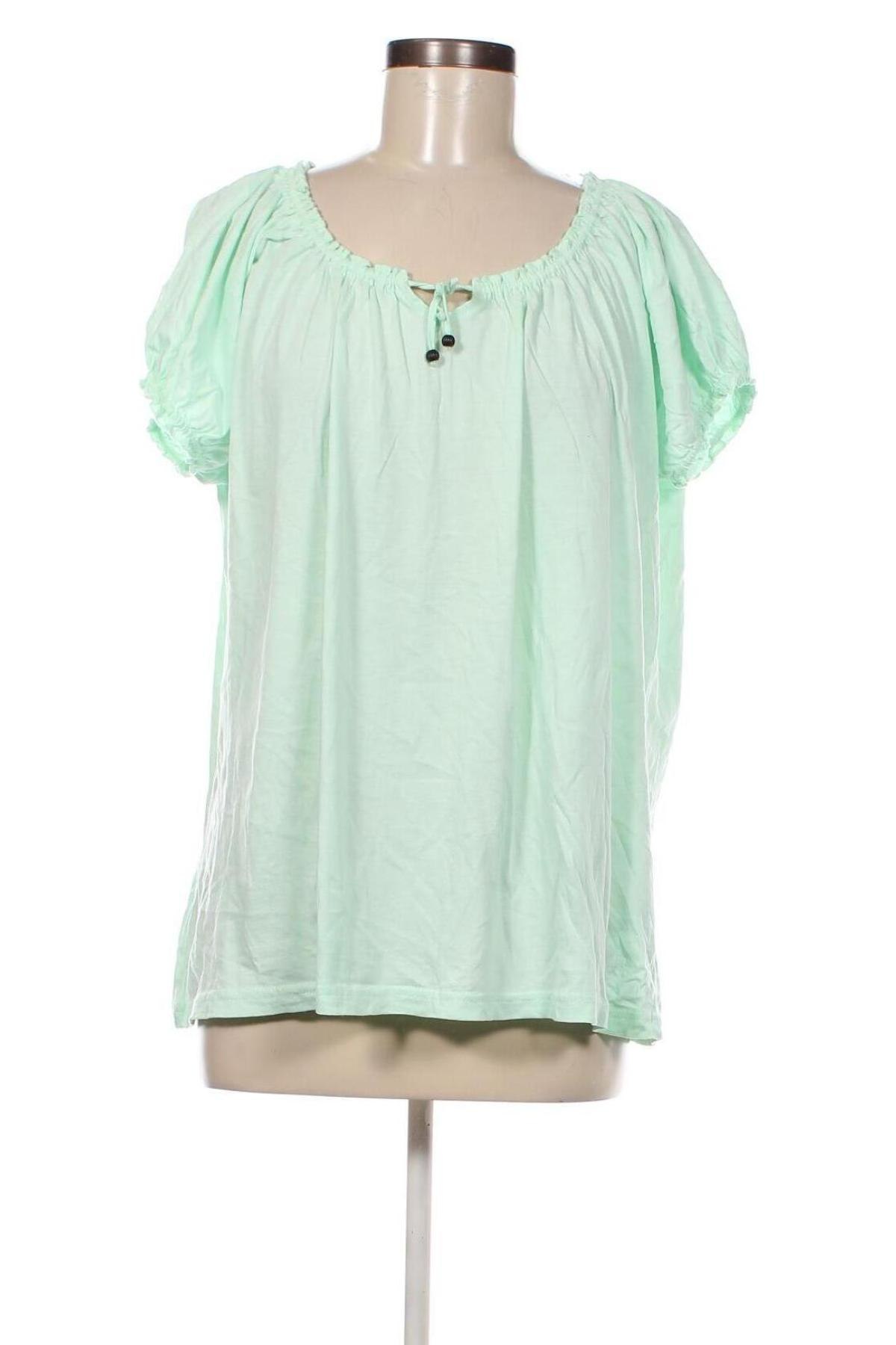 Γυναικεία μπλούζα Laura Torelli, Μέγεθος XL, Χρώμα Πράσινο, Τιμή 6,46 €