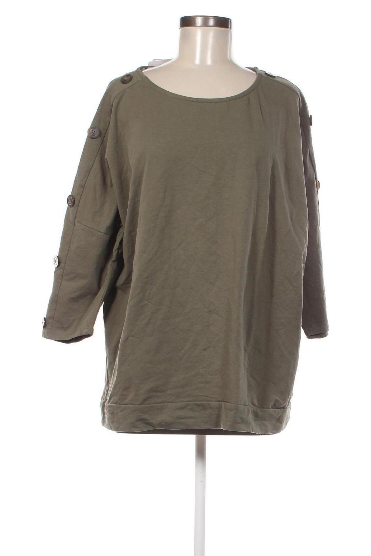 Γυναικεία μπλούζα Laura Torelli, Μέγεθος XL, Χρώμα Πράσινο, Τιμή 6,46 €