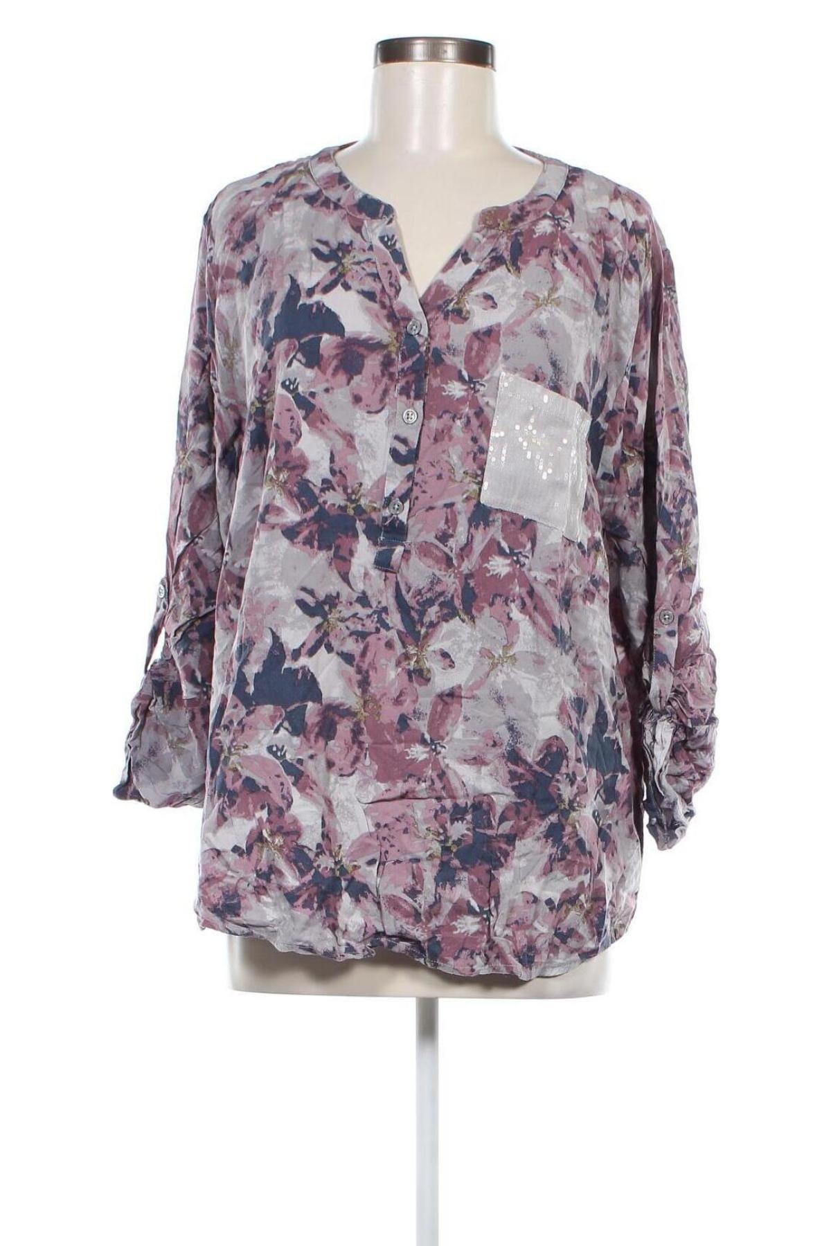 Дамска блуза Laura Torelli, Размер XXL, Цвят Многоцветен, Цена 10,45 лв.