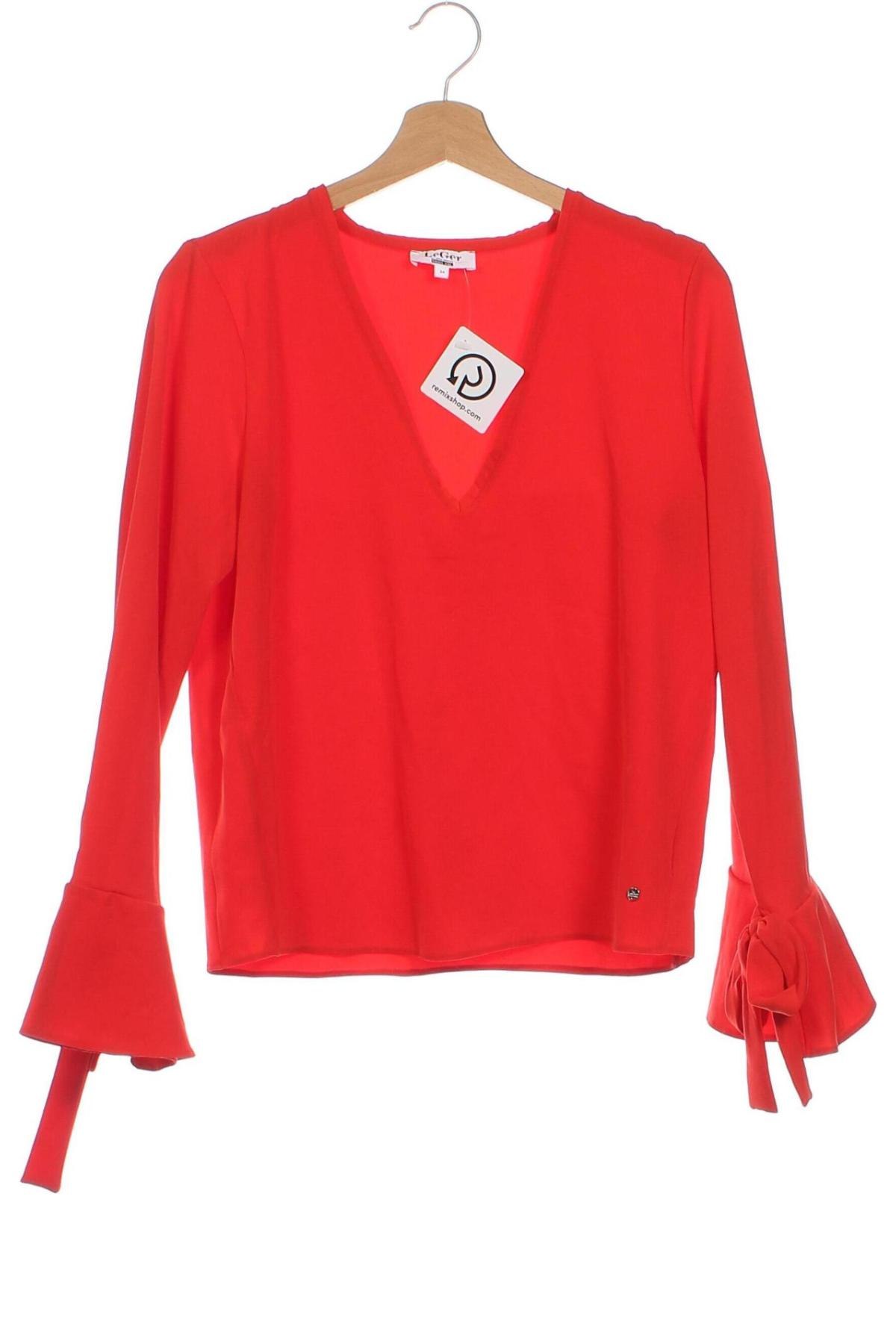 Γυναικεία μπλούζα LeGer By Lena Gercke X About you, Μέγεθος XS, Χρώμα Κόκκινο, Τιμή 10,99 €
