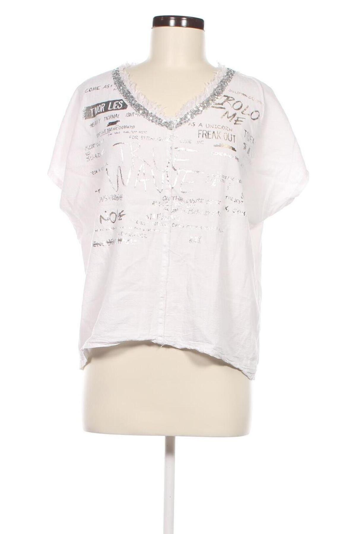 Damen Shirt Made In Italy, Größe M, Farbe Weiß, Preis 9,72 €