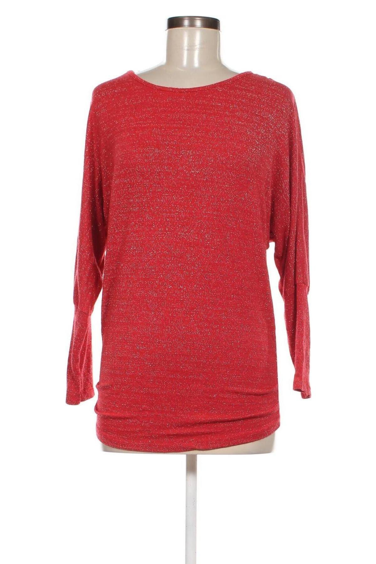Γυναικεία μπλούζα Made In Italy, Μέγεθος M, Χρώμα Κόκκινο, Τιμή 5,88 €