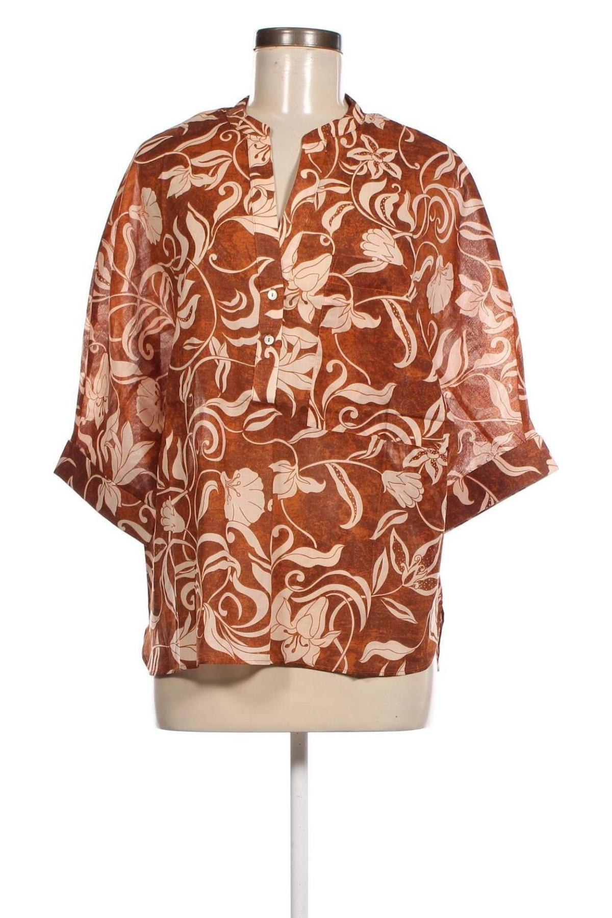 Дамска блуза Mango, Размер S, Цвят Кафяв, Цена 27,90 лв.