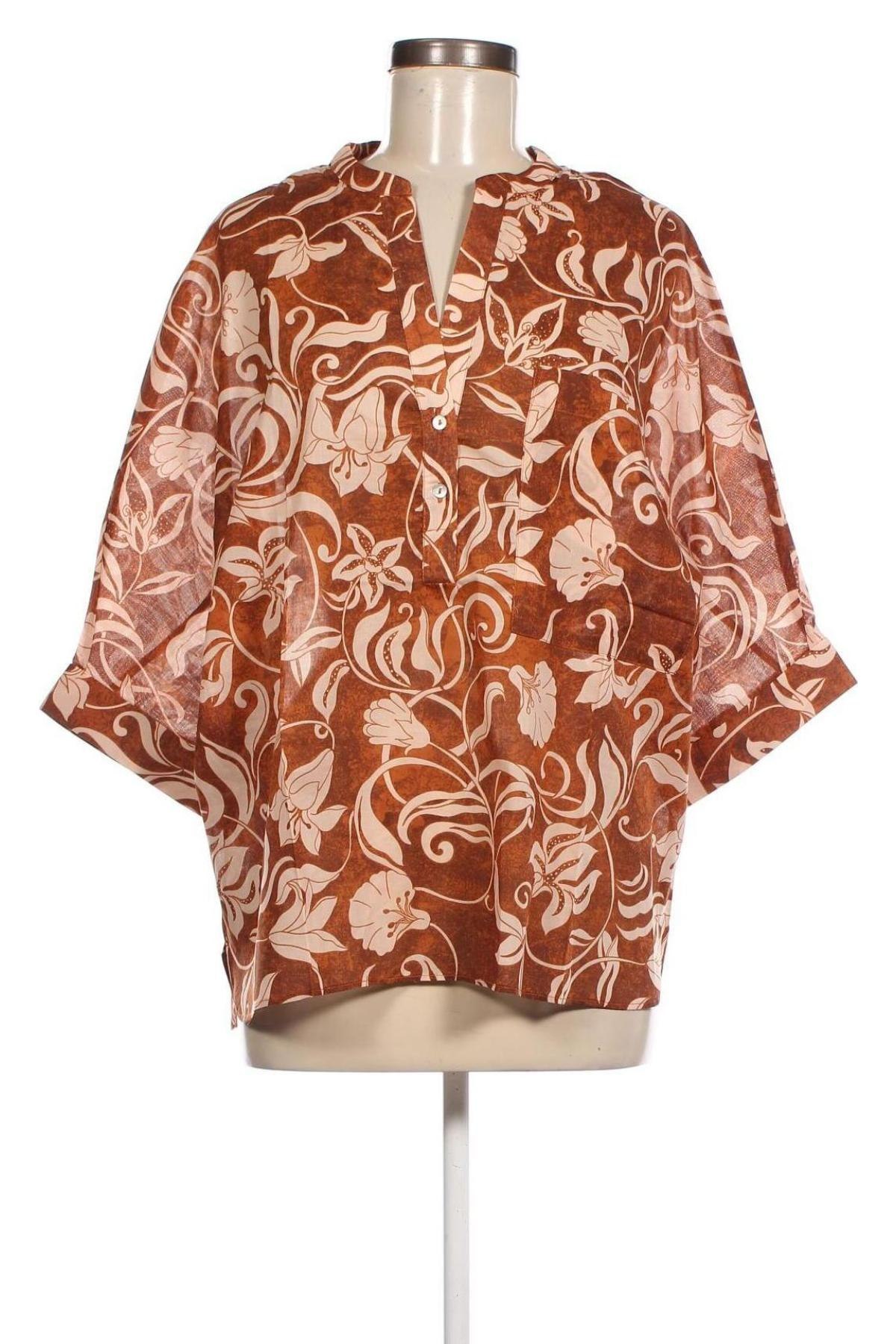 Дамска блуза Mango, Размер L, Цвят Кафяв, Цена 31,00 лв.
