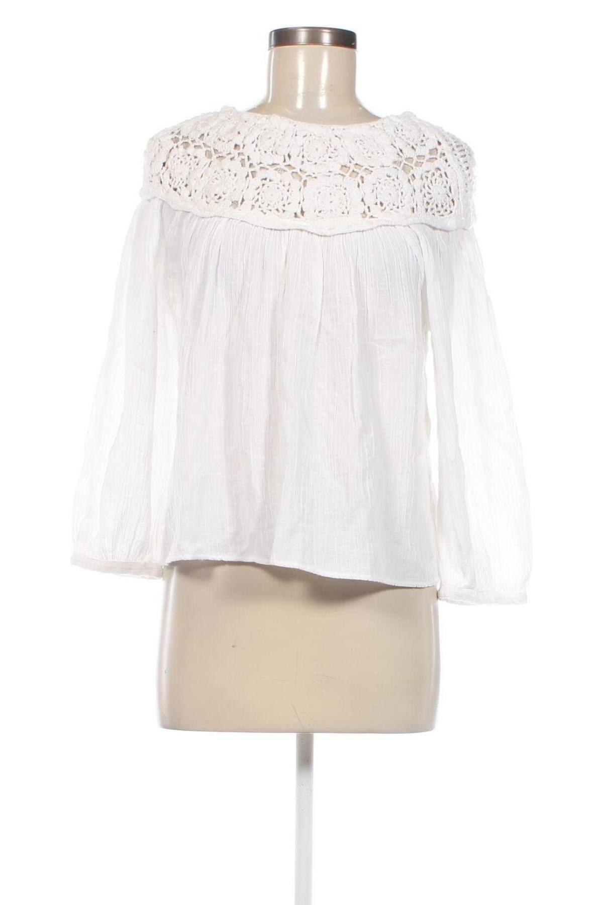 Γυναικεία μπλούζα Mango, Μέγεθος XS, Χρώμα Λευκό, Τιμή 12,78 €