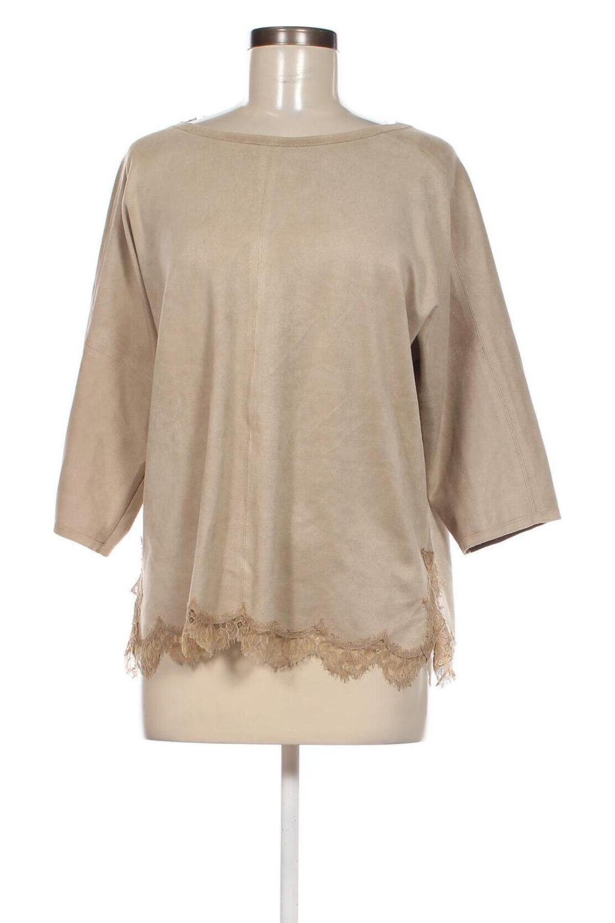 Дамска блуза Marc Cain, Размер L, Цвят Бежов, Цена 61,50 лв.
