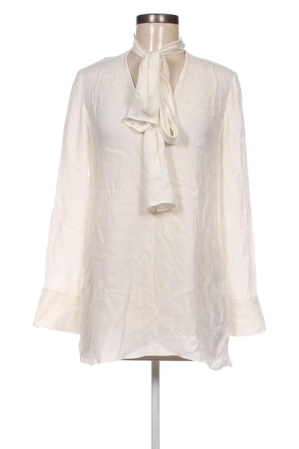 Дамска блуза Massimo Dutti, Размер M, Цвят Екрю, Цена 67,95 лв.