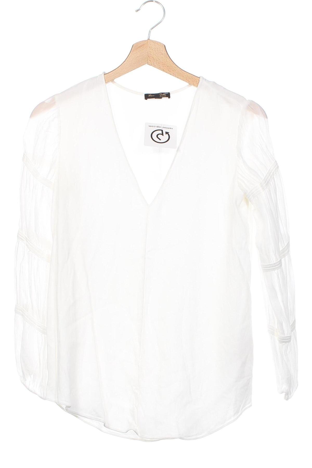 Дамска блуза Massimo Dutti, Размер XS, Цвят Бял, Цена 31,08 лв.