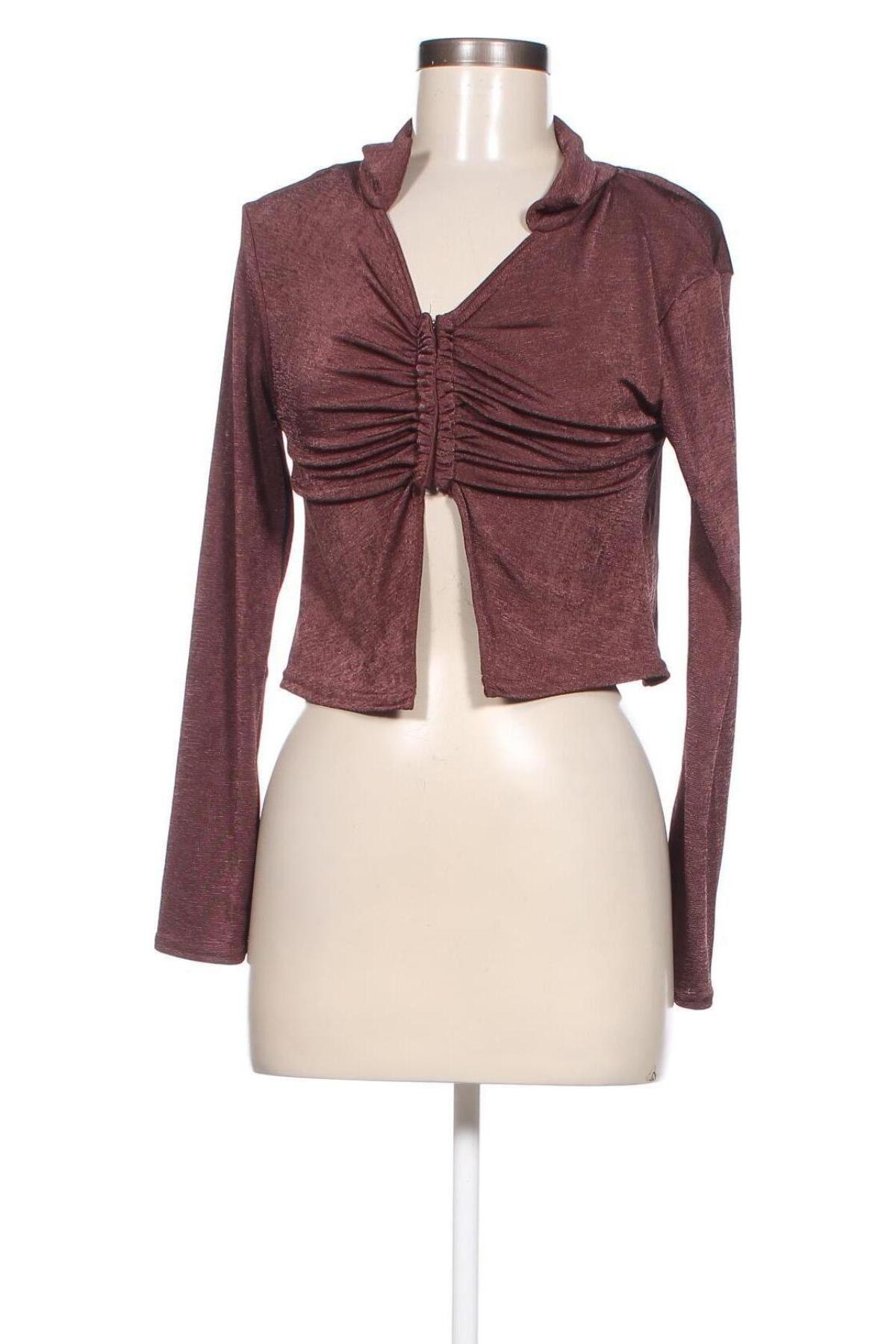 Γυναικεία μπλούζα Missguided, Μέγεθος XL, Χρώμα Καφέ, Τιμή 7,19 €