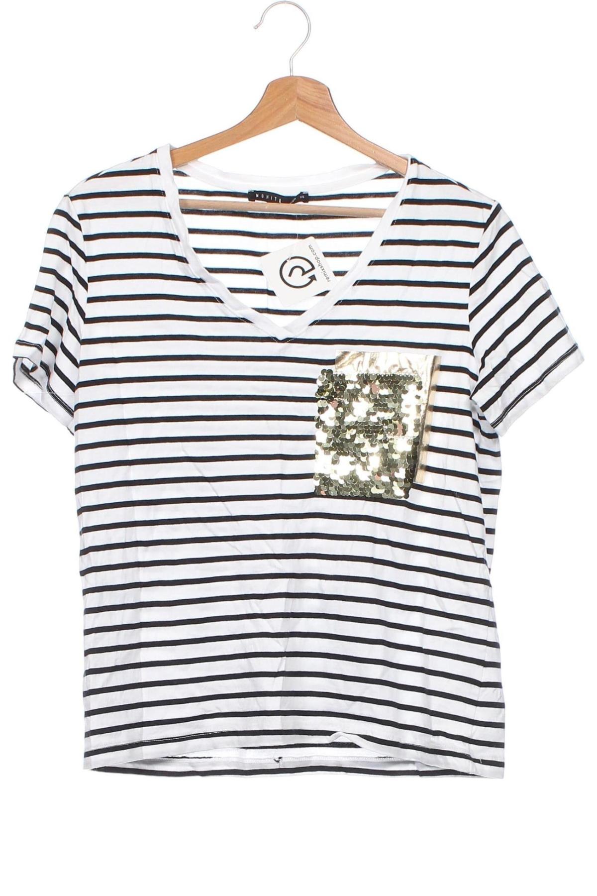 Γυναικεία μπλούζα Mohito, Μέγεθος XS, Χρώμα Λευκό, Τιμή 10,23 €