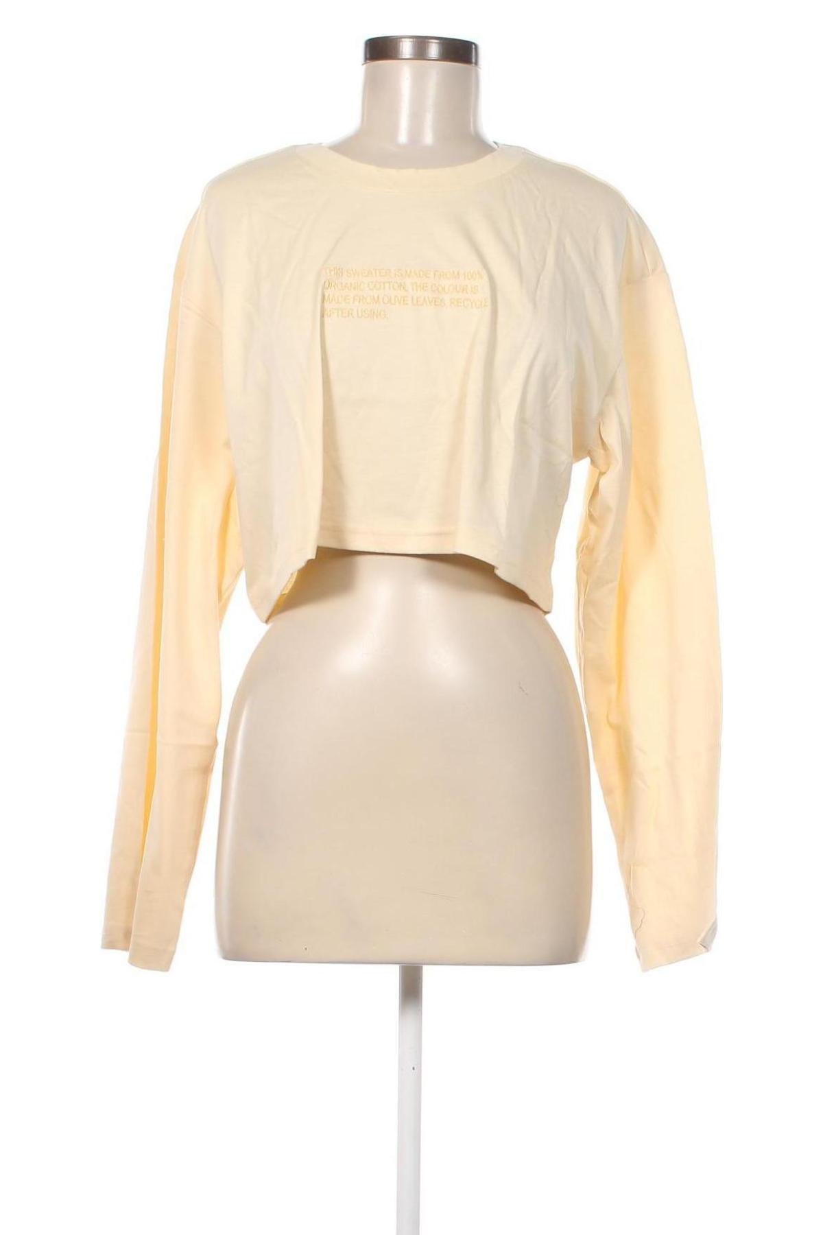 Γυναικεία μπλούζα Monki, Μέγεθος L, Χρώμα Κίτρινο, Τιμή 6,73 €