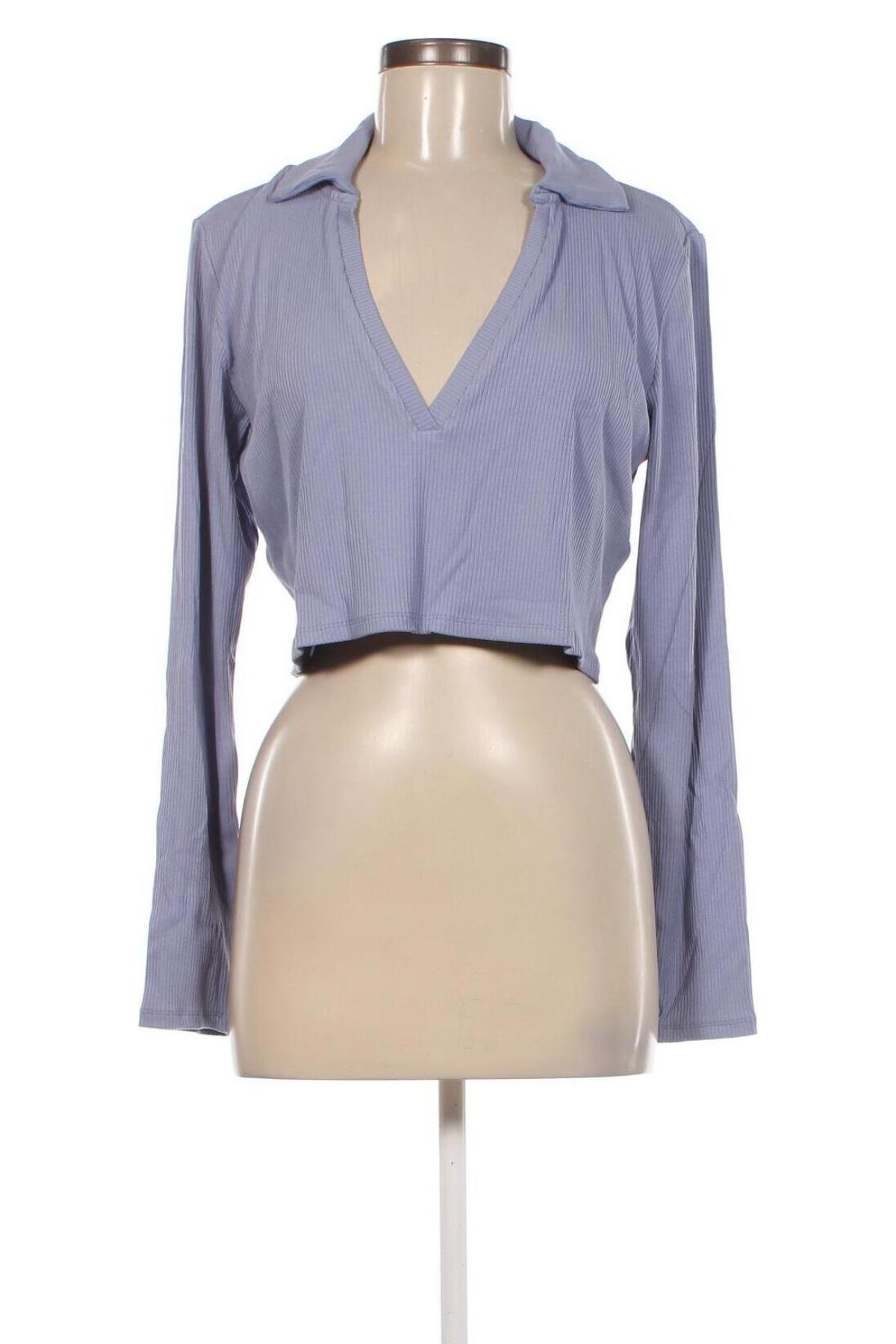 Γυναικεία μπλούζα Monki, Μέγεθος XL, Χρώμα Μπλέ, Τιμή 8,22 €