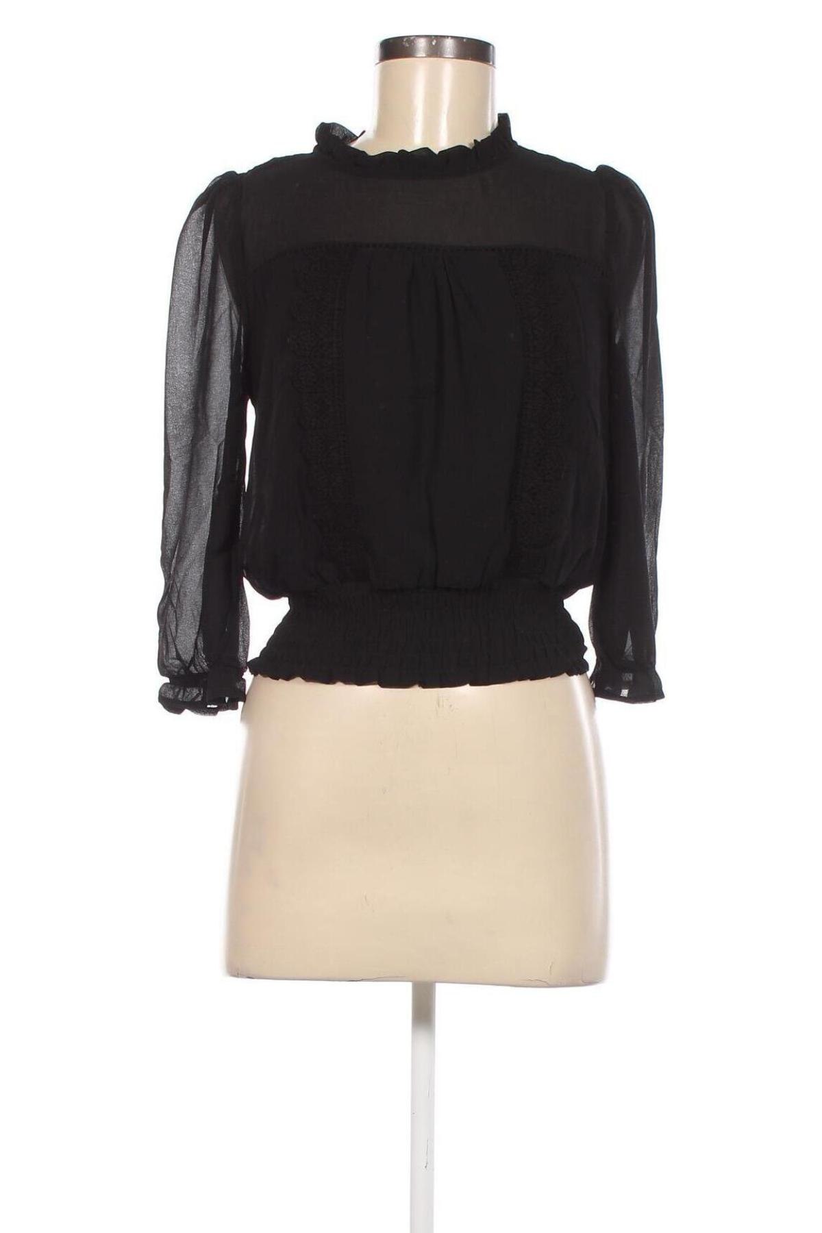 Дамска блуза Monteau, Размер S, Цвят Черен, Цена 7,60 лв.