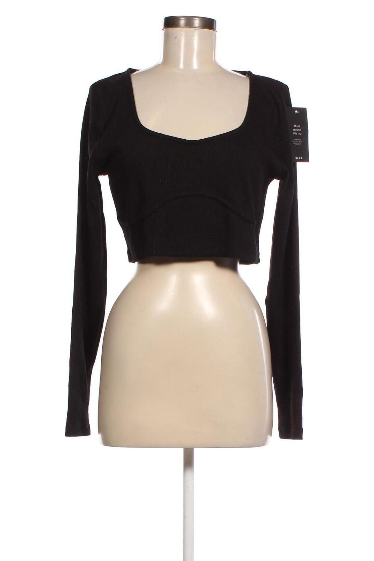 Γυναικεία μπλούζα NA-KD, Μέγεθος XXL, Χρώμα Μαύρο, Τιμή 21,83 €