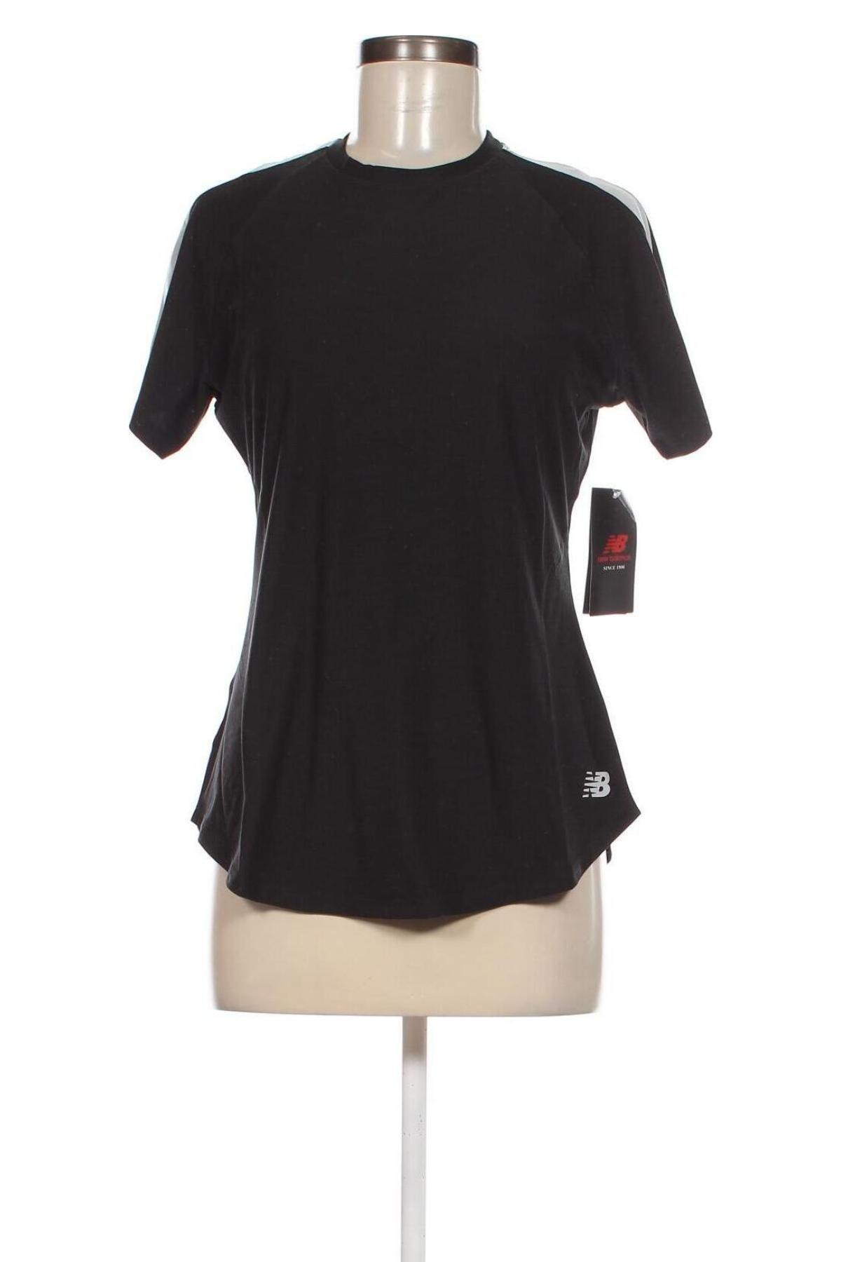 Дамска блуза New Balance, Размер M, Цвят Черен, Цена 42,35 лв.