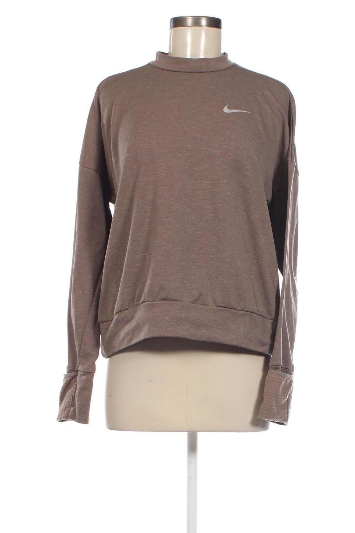 Дамска блуза Nike, Размер M, Цвят Бежов, Цена 34,00 лв.