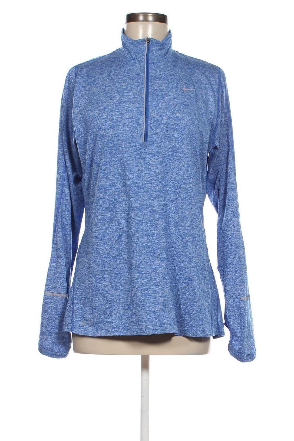 Γυναικεία μπλούζα Nike Running, Μέγεθος L, Χρώμα Μπλέ, Τιμή 10,52 €