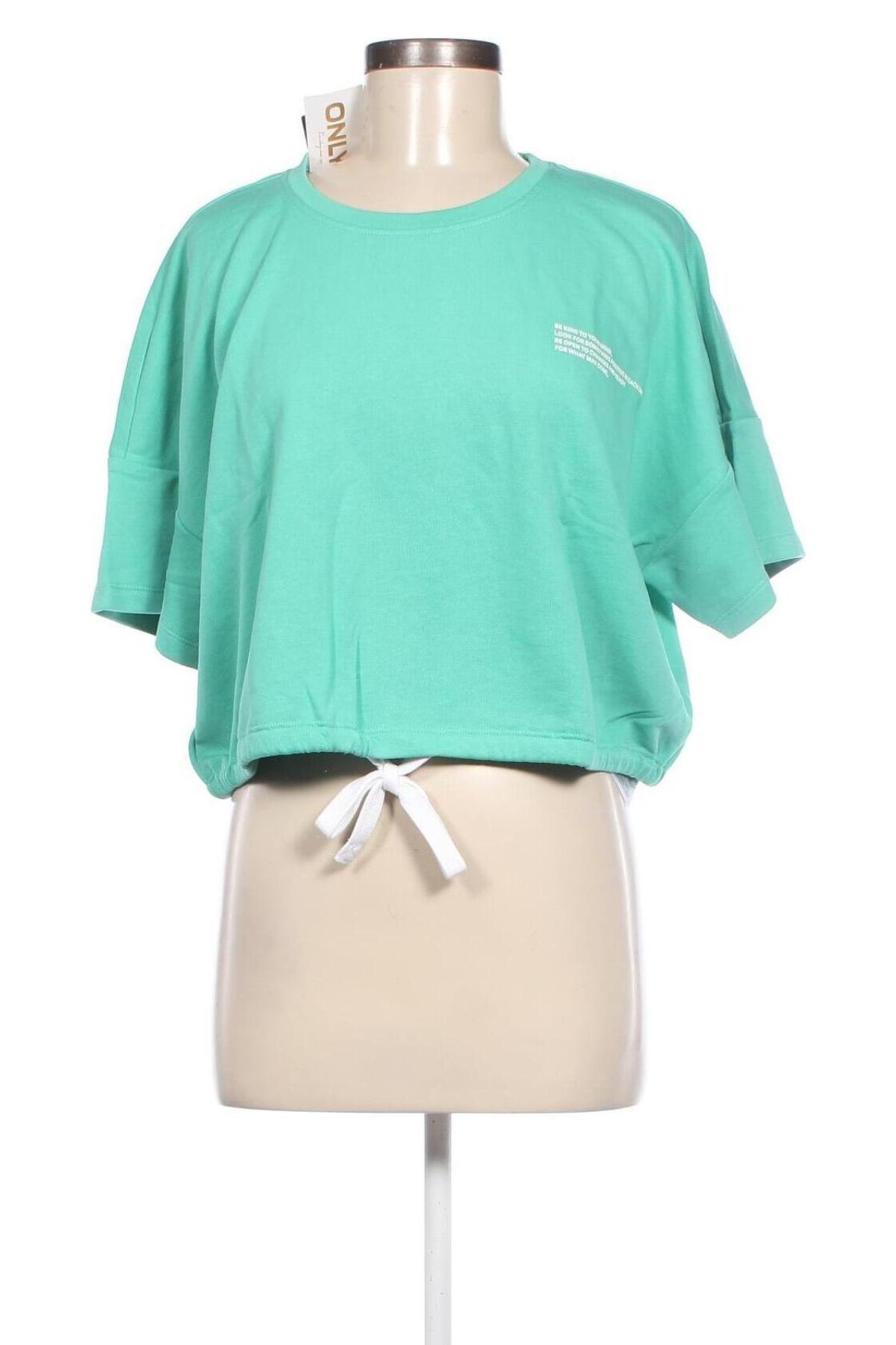 Γυναικεία μπλούζα ONLY, Μέγεθος XL, Χρώμα Πράσινο, Τιμή 13,04 €