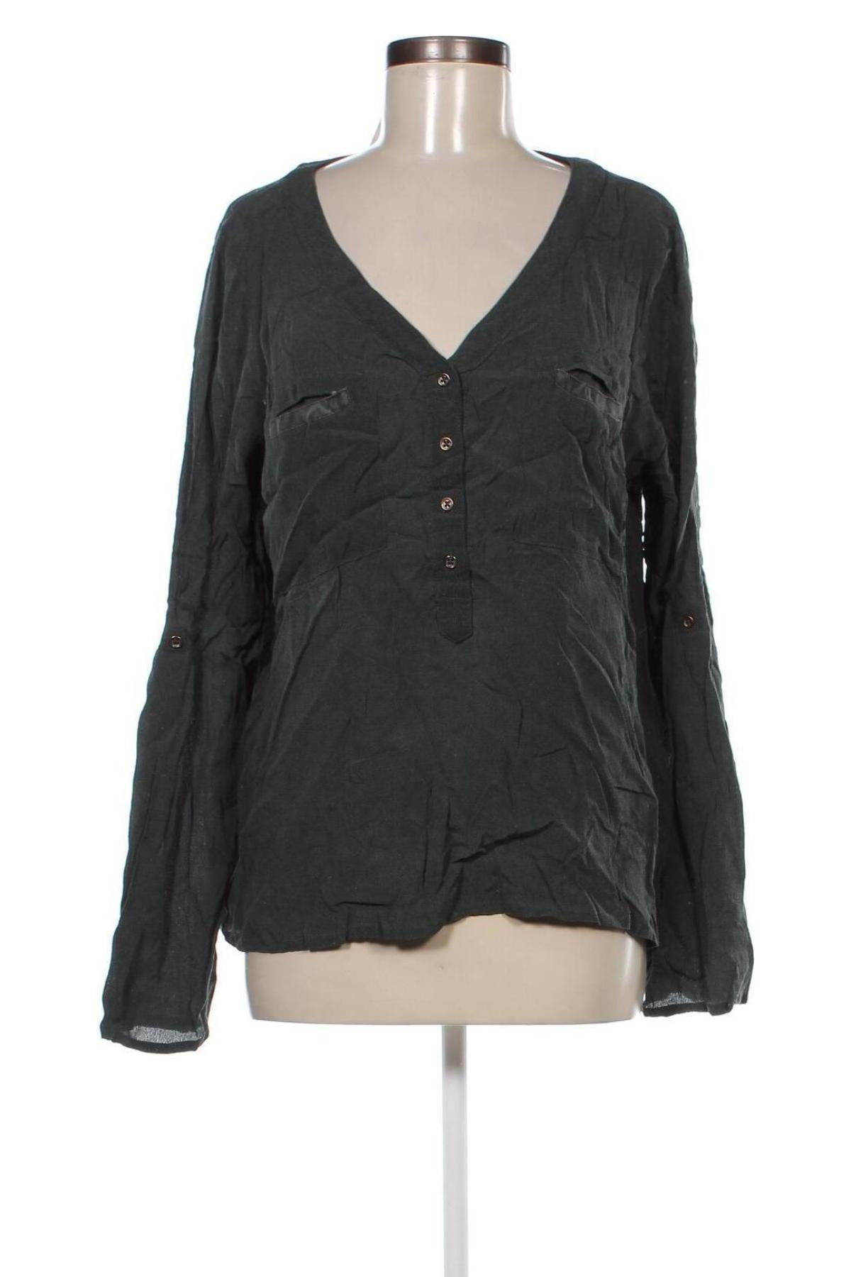 Γυναικεία μπλούζα Object, Μέγεθος L, Χρώμα Πράσινο, Τιμή 8,41 €