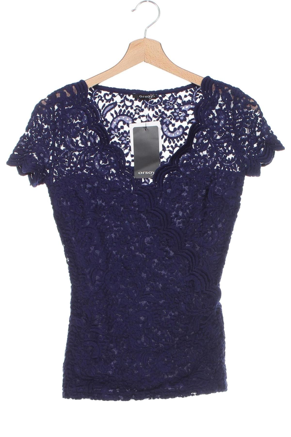 Γυναικεία μπλούζα Orsay, Μέγεθος XS, Χρώμα Μπλέ, Τιμή 9,92 €