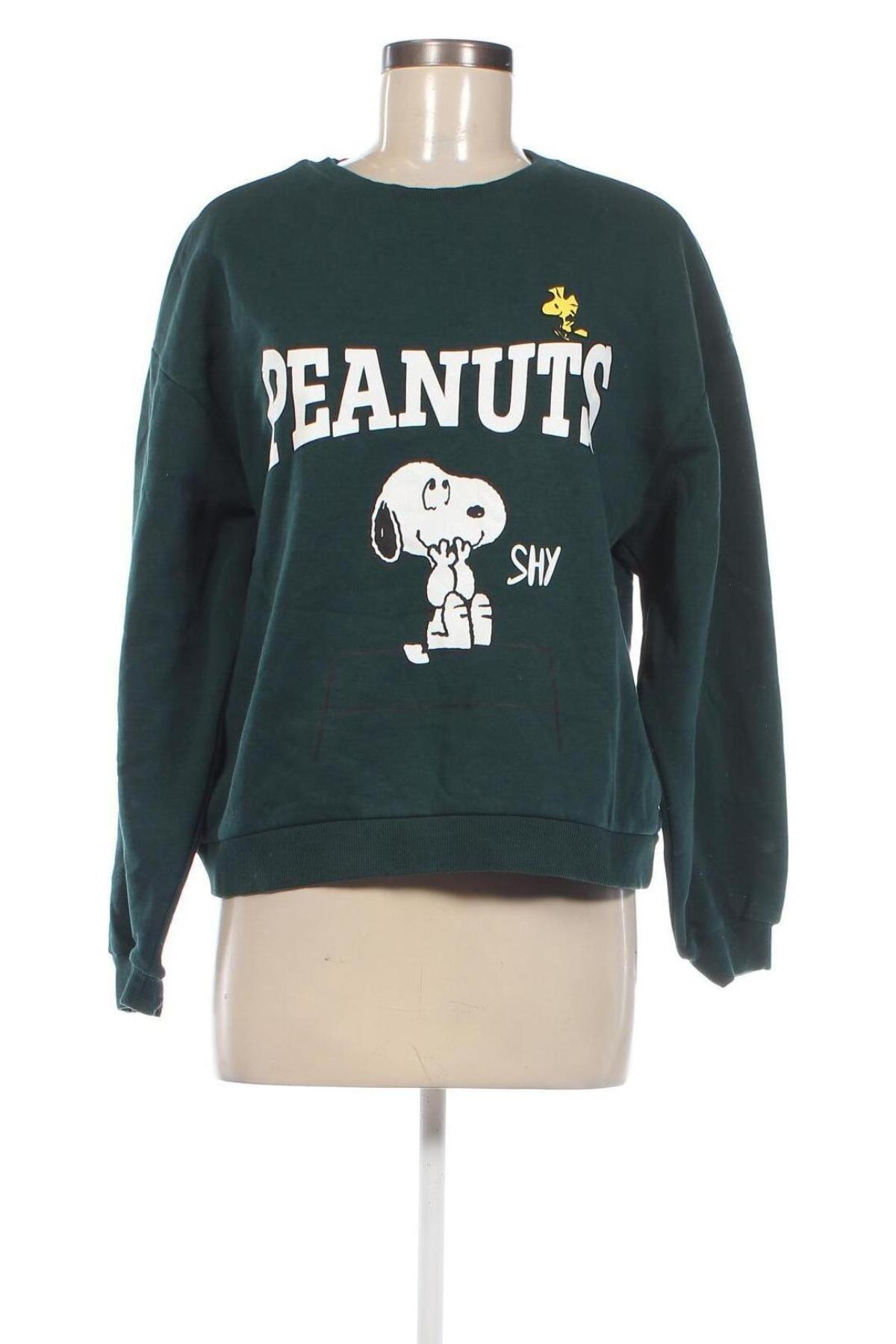 Дамска блуза Peanuts, Размер XL, Цвят Зелен, Цена 11,40 лв.