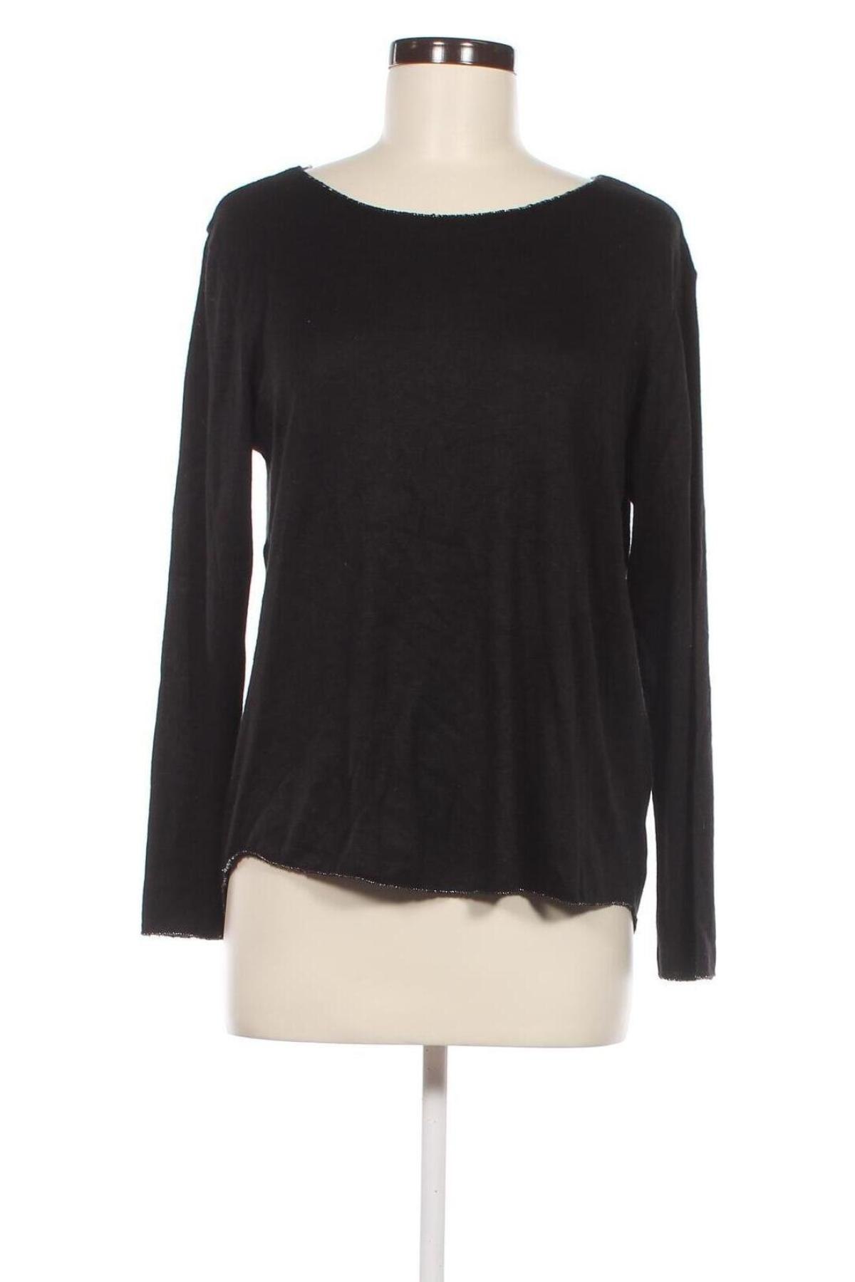 Γυναικεία μπλούζα Piazza Italia, Μέγεθος XL, Χρώμα Μαύρο, Τιμή 5,70 €