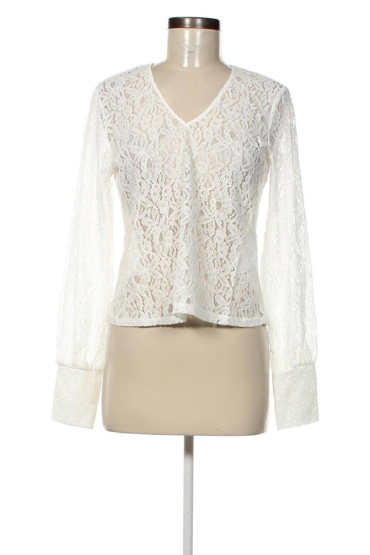 Γυναικεία μπλούζα Pieces, Μέγεθος S, Χρώμα Λευκό, Τιμή 11,86 €